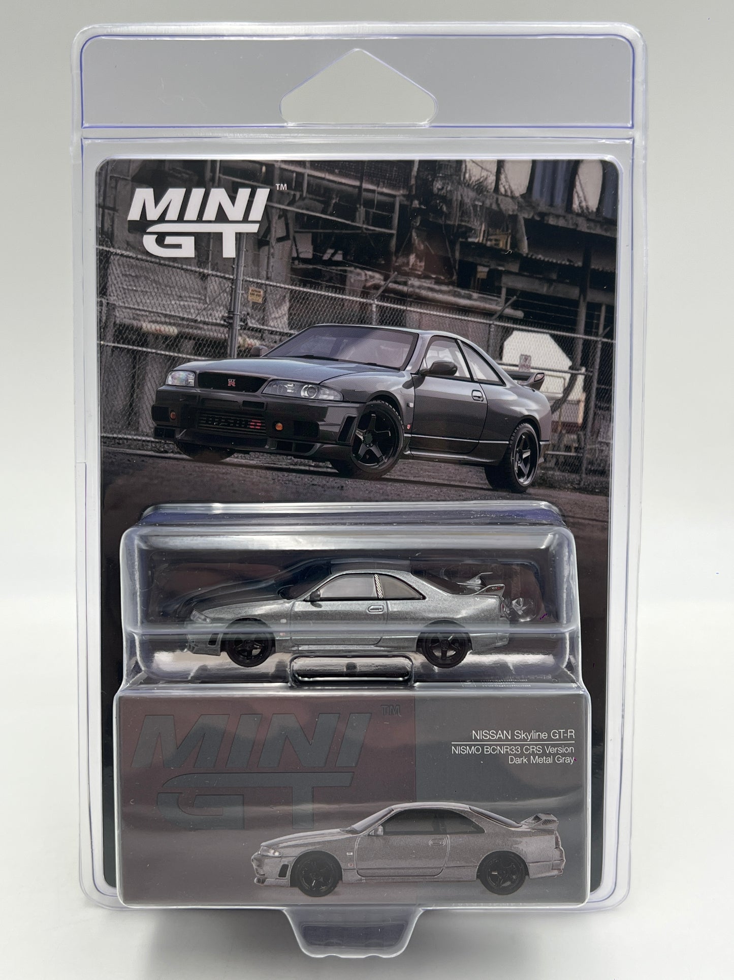 Mini GT #1128 Nissan Skyline GT-R Nismo BCNR33 CRS Version Gray