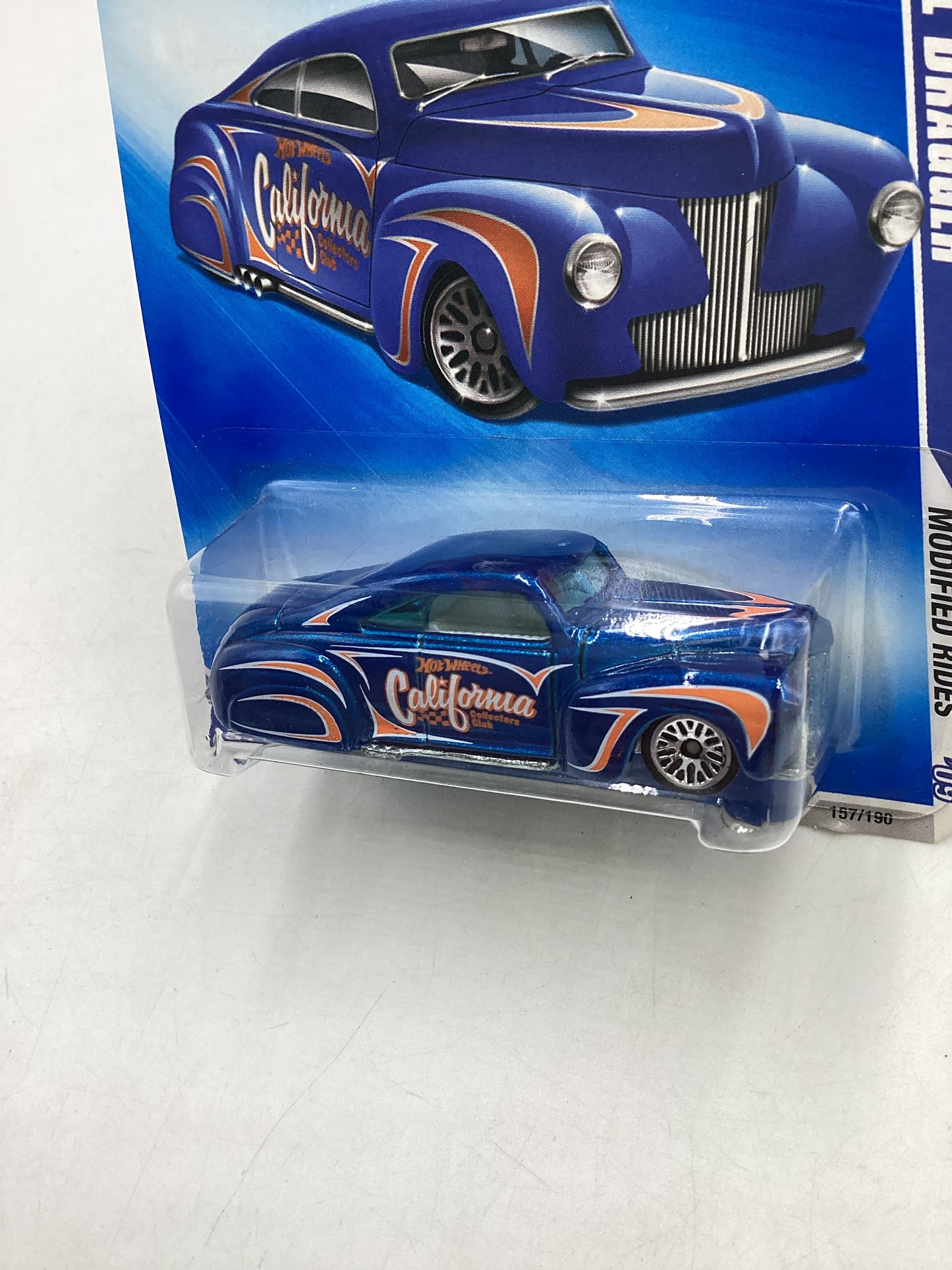 2009 Hot Wheels #157 Tail Dragger Blue 58D