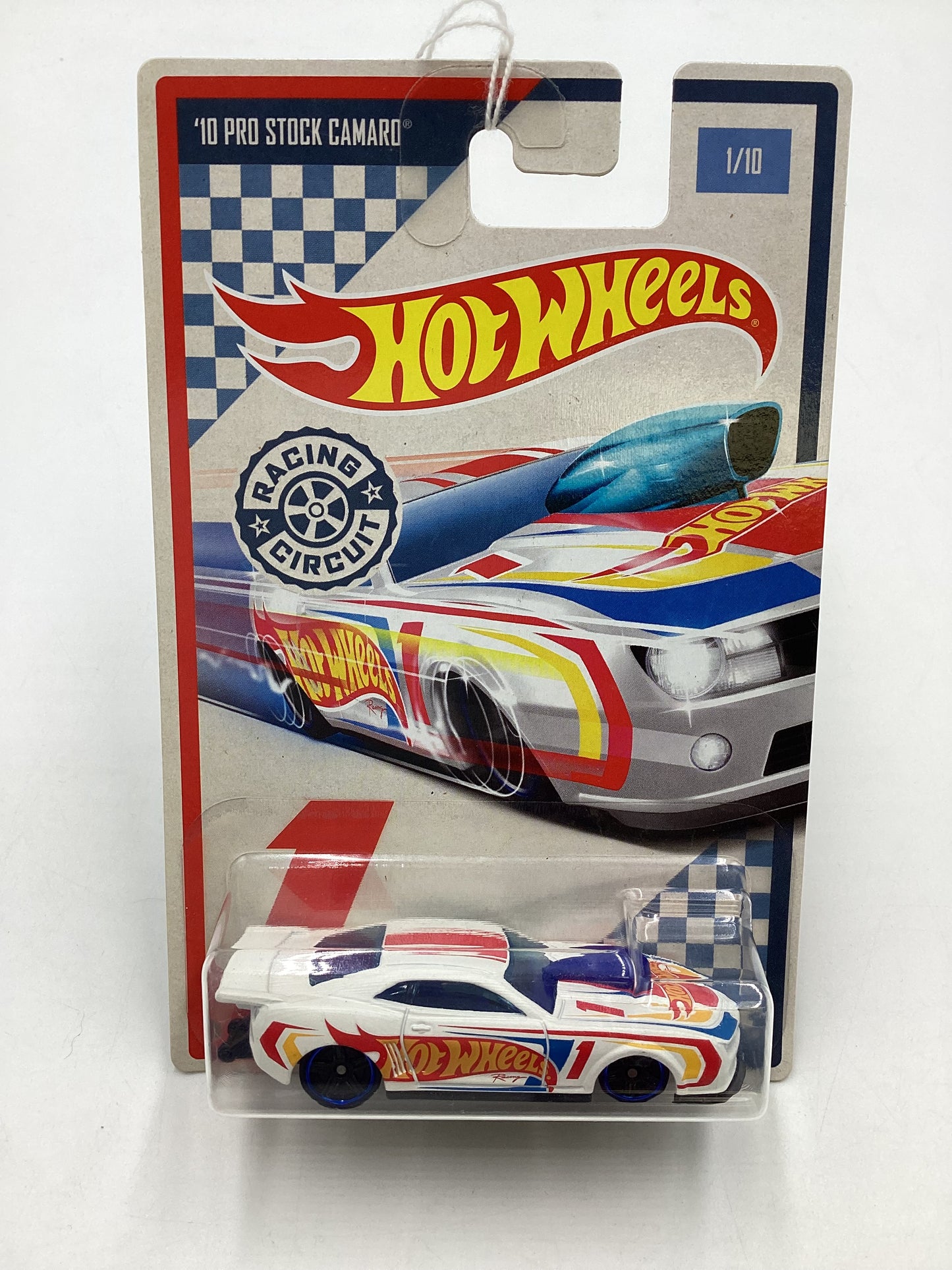 2017 Hot wheels Racing Circuit #1 10 Pro Stock Camaro White 154i