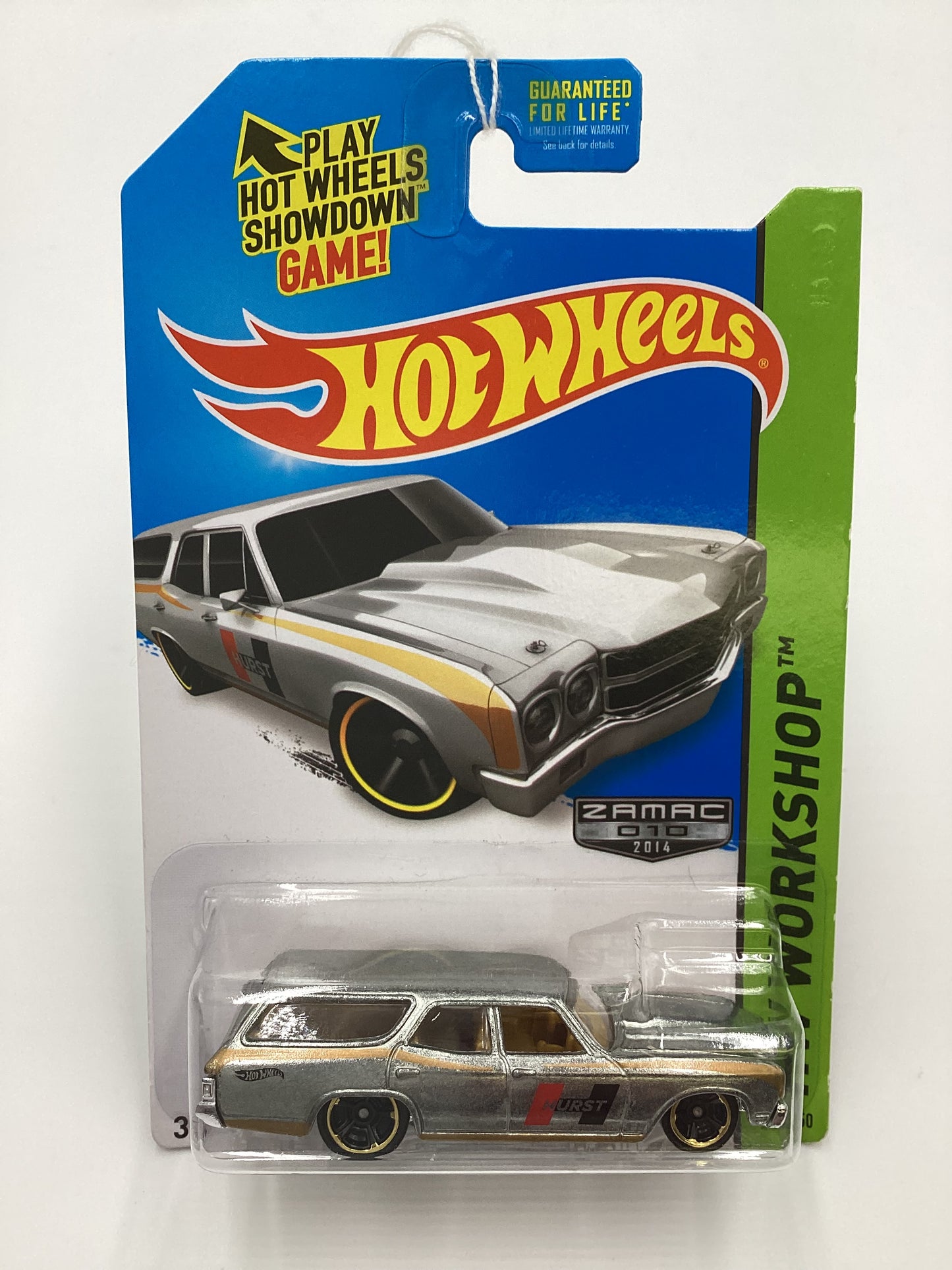 2014 Hot Wheels #245 Zamac 010 70 Chevelle SS Wagon Hurst