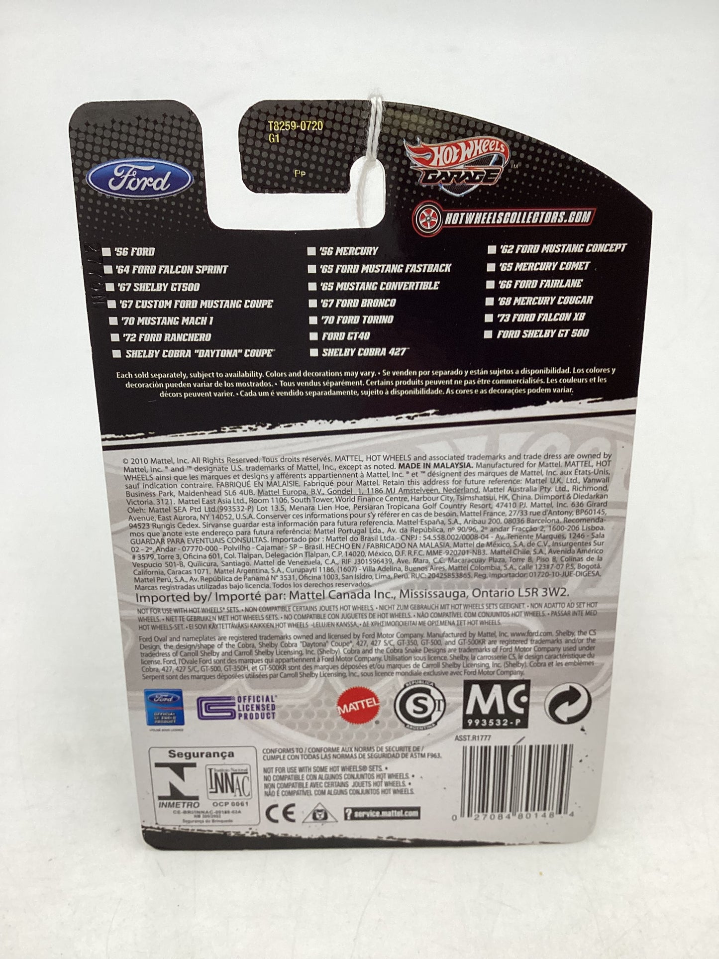 Hot Wheels Garage 03/20 66 Ford Fairlane Black metal/metal 245C