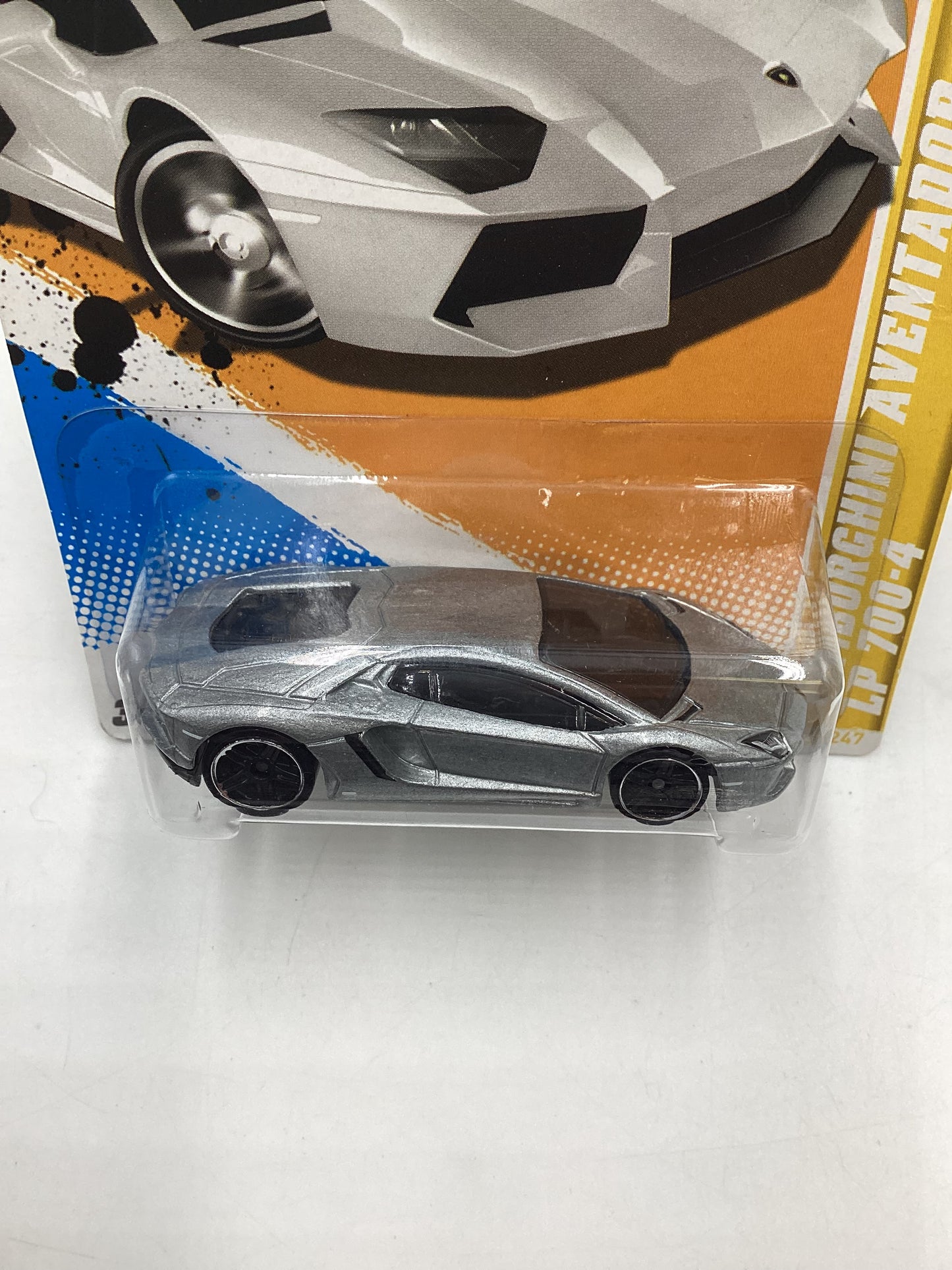 2012 Hot Wheels New Models #12 Lamborghini Aventador Silver 102E