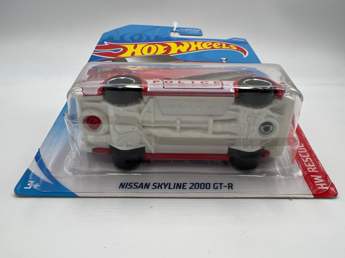 2019 Hot Wheels HW Rescue #160 Nissan Skyline 2000 GT-R Police Red/White 83B