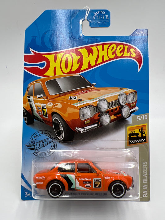 2020 Hot Wheels Baja Blazers #52 70 Ford Escort RS1600 Orange 34C