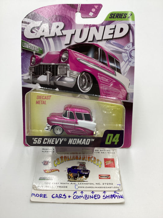 2024 Car Tuned Lowriders Series 2 #04 56 Chevy Nomad Pink 186B