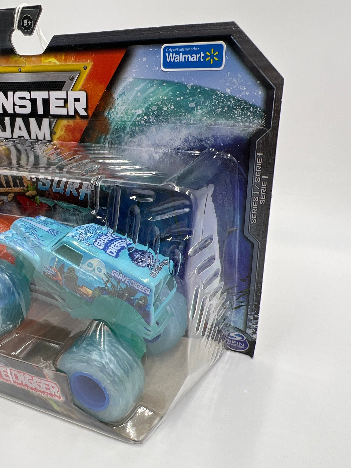 Monster Jam Earth Vs Surf Series 1 Walmart Exclusive Whiplash Vs Grave Digger