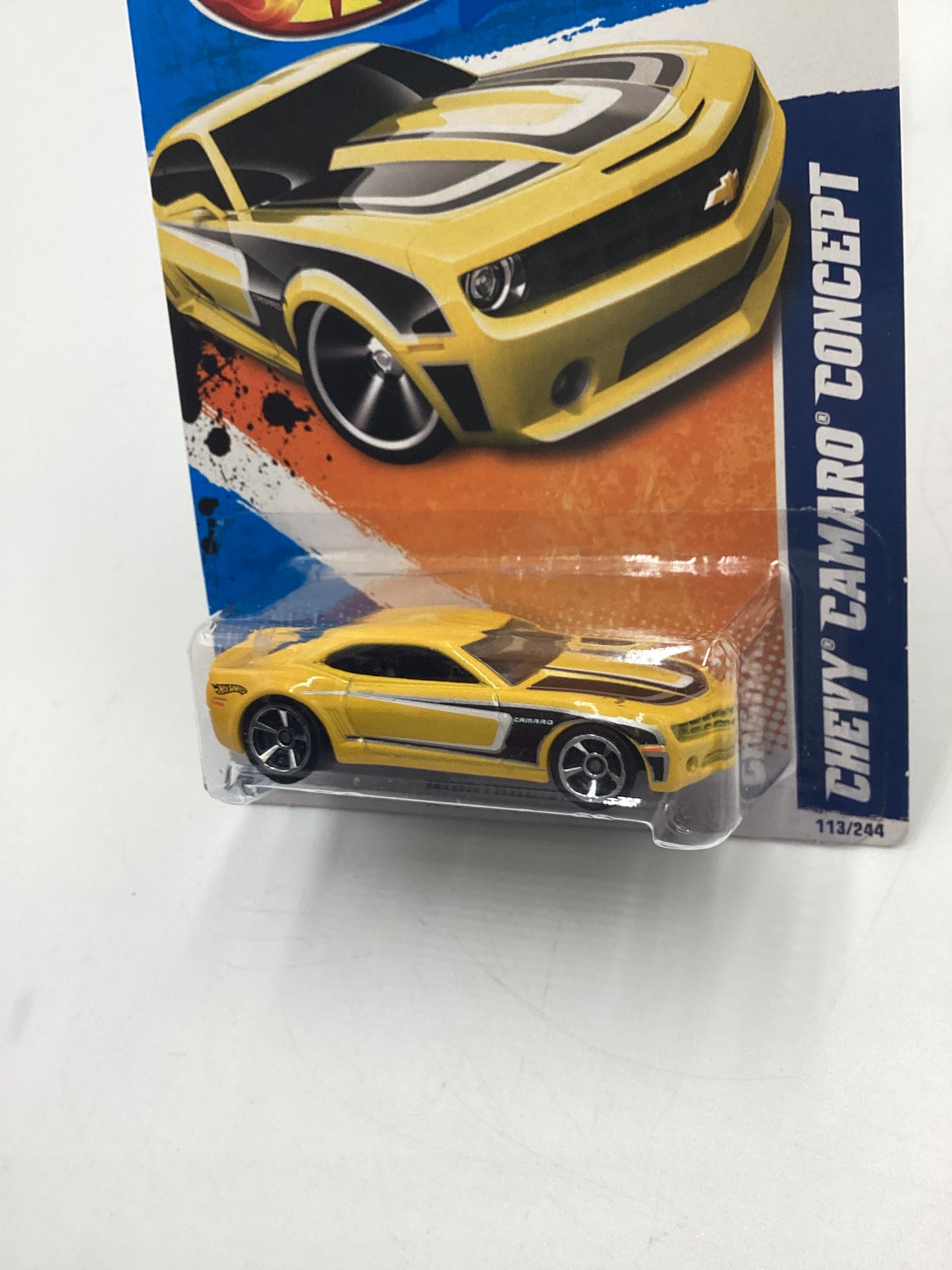 2011 Hot Wheels Nightburner #113 Chevy Camaro Concept Yellow Kmart Exclusive