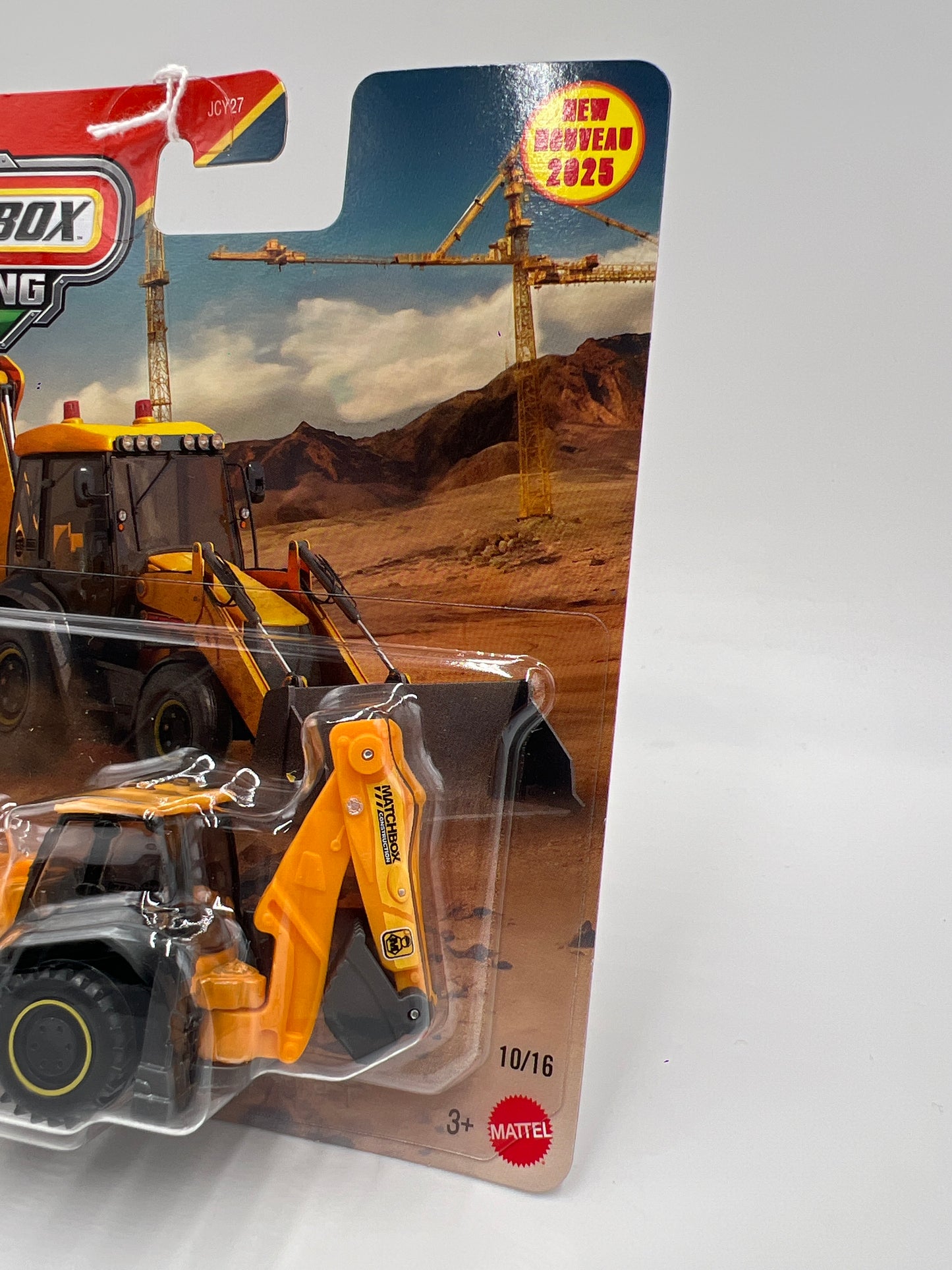 2025 Matchbox Working Rigs #10 MBX Backhoe 168G