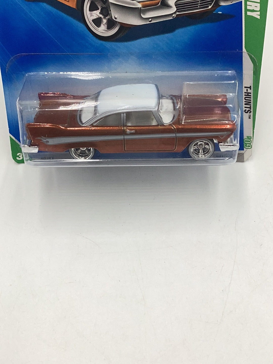 2009 hot wheels treasure hunt #44 57 Plymouth Fury with protector