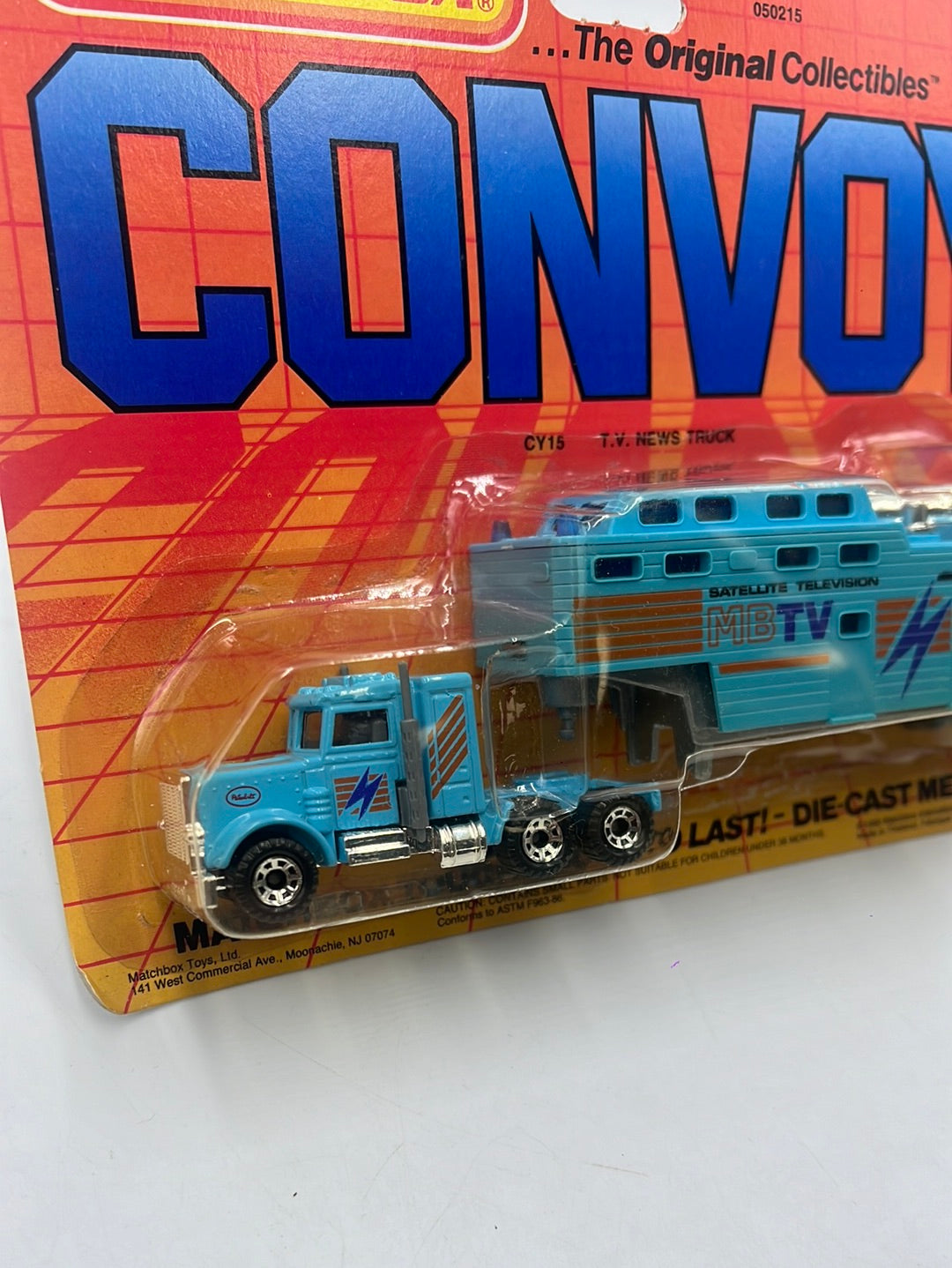 Matchbox 1990 Convoy CY15 TV News Truck 168J