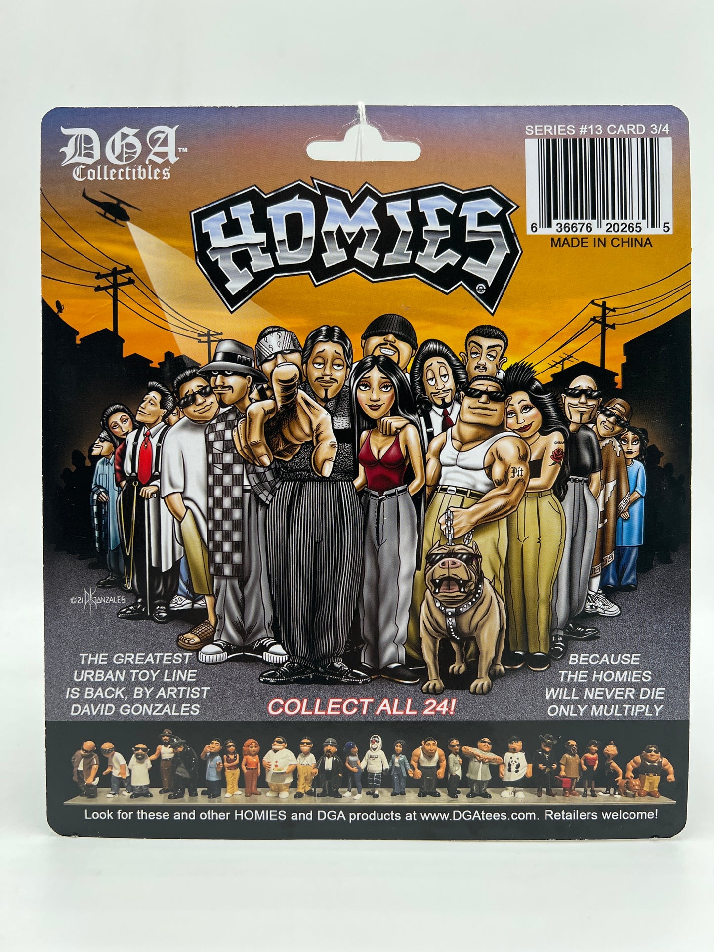 DGA Collectibles Homies 10 Year Anniversary Release Series #13 Card 3/4 178C