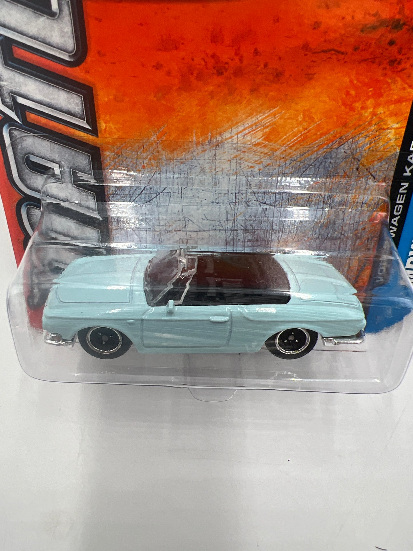 Matchbox #35 2013 MBX Adventure City Volkswagen Karmann Ghia Type 34 Light Blue 95G