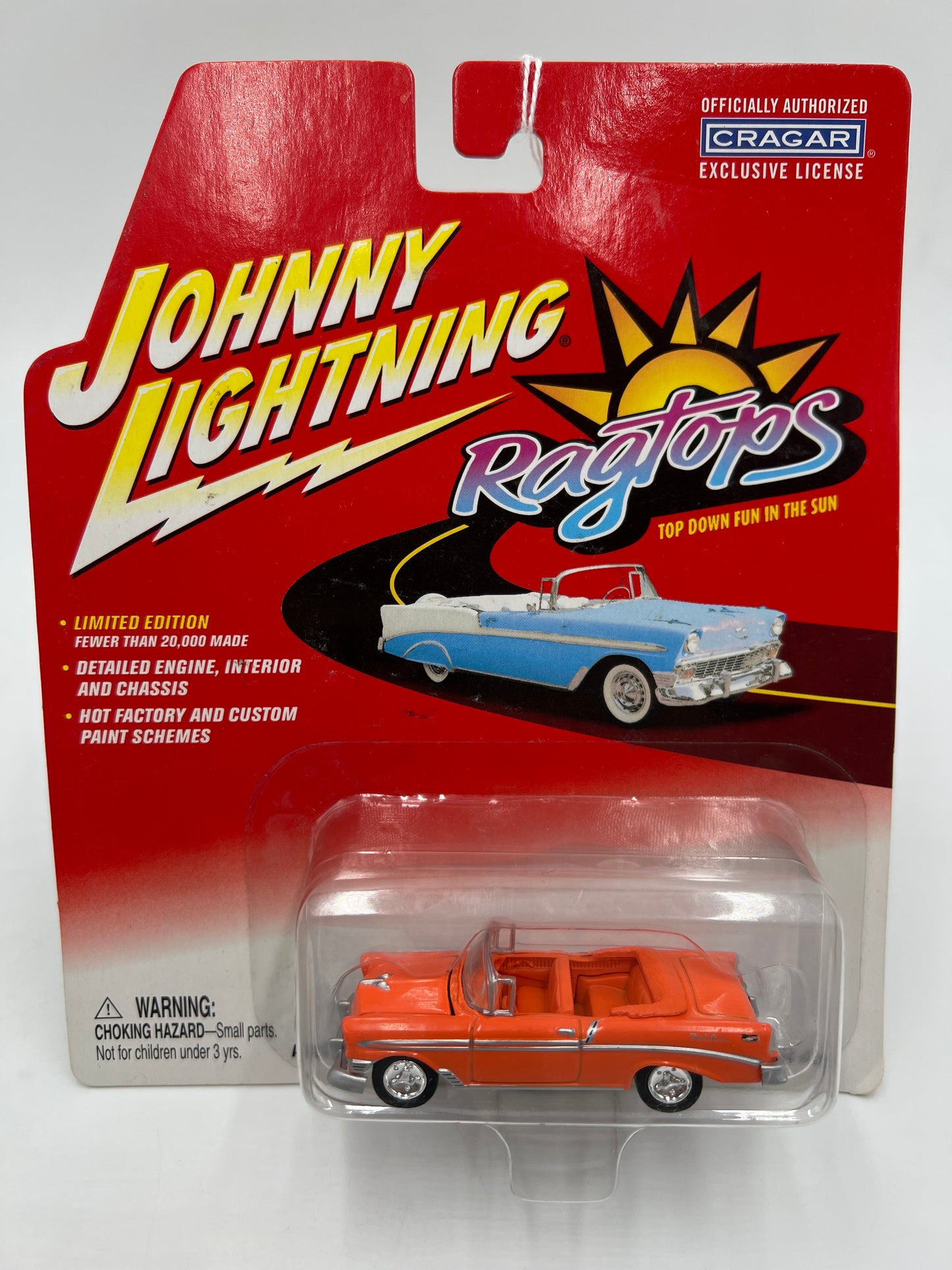 Johnny Lightning Ragtops 1956 Chevy Bel Air Orange 228G