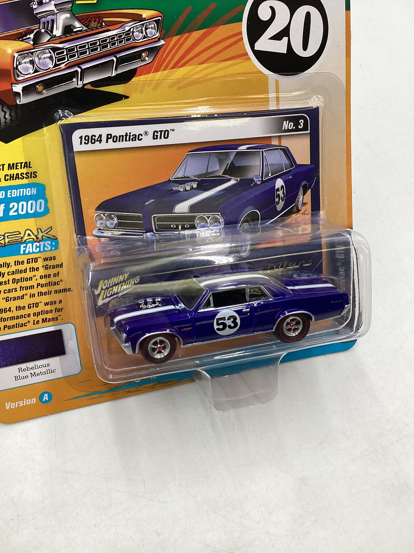 Johnny lightning Street freaks zingers Spoilers 20 Blue 1964 Pontiac GTO 277D