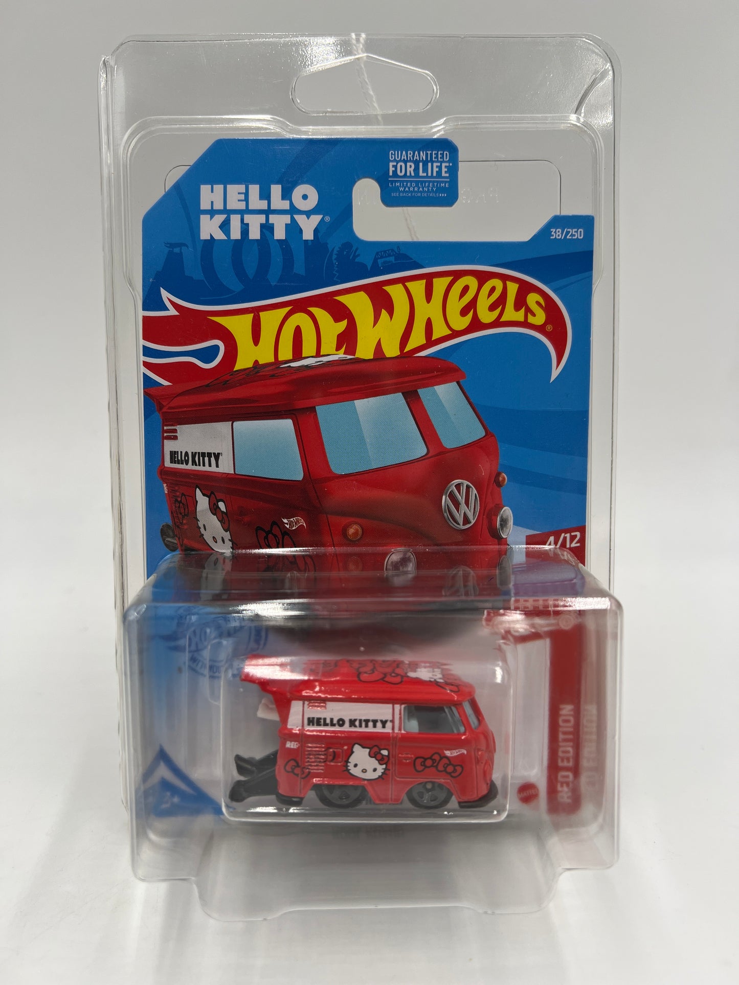 2021 Hot Wheels Target Exclusive Red Edition #38 Kool Kombi Hello Kitty Red W/Protector 1