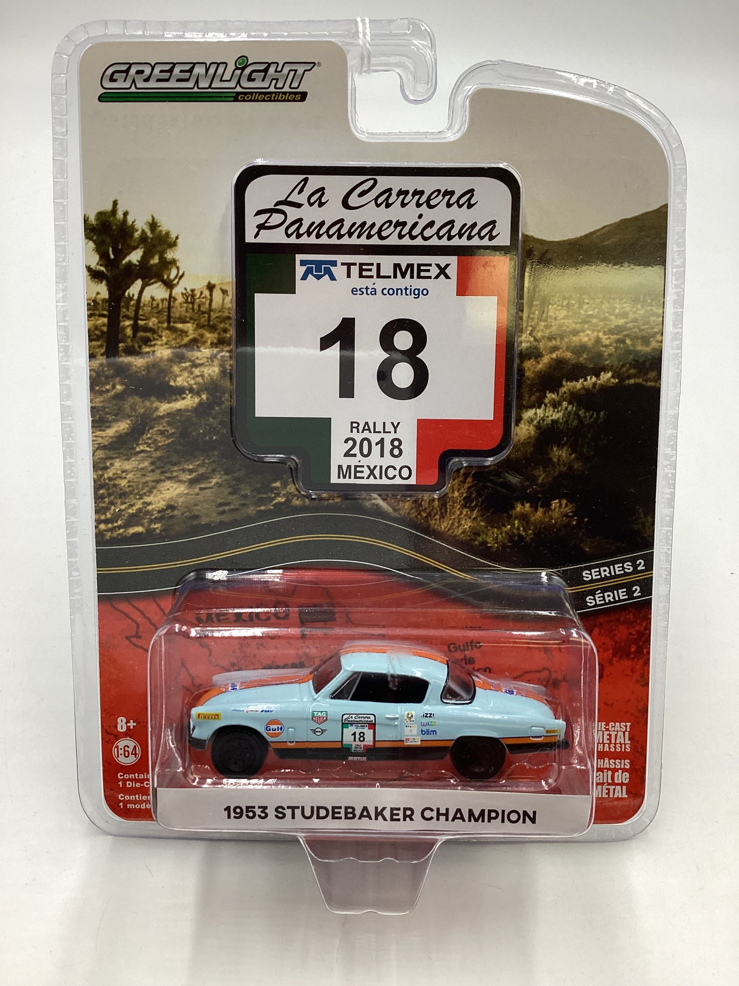 Greenlight La Carrera Panamericana #18 Gulf Studebaker Champion