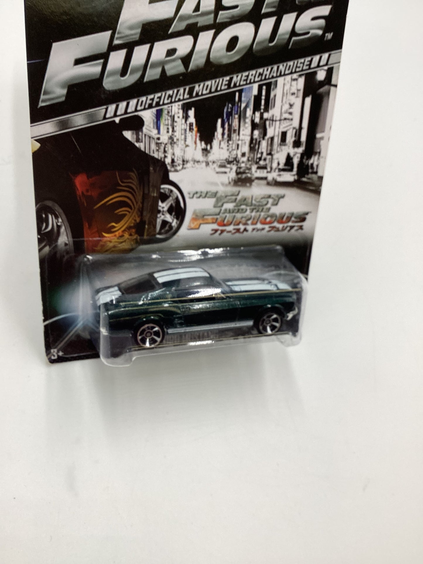 2013 Hot Wheels Fast and Furious #4 67 Ford Mustang Green Card Not Perfect 73G
