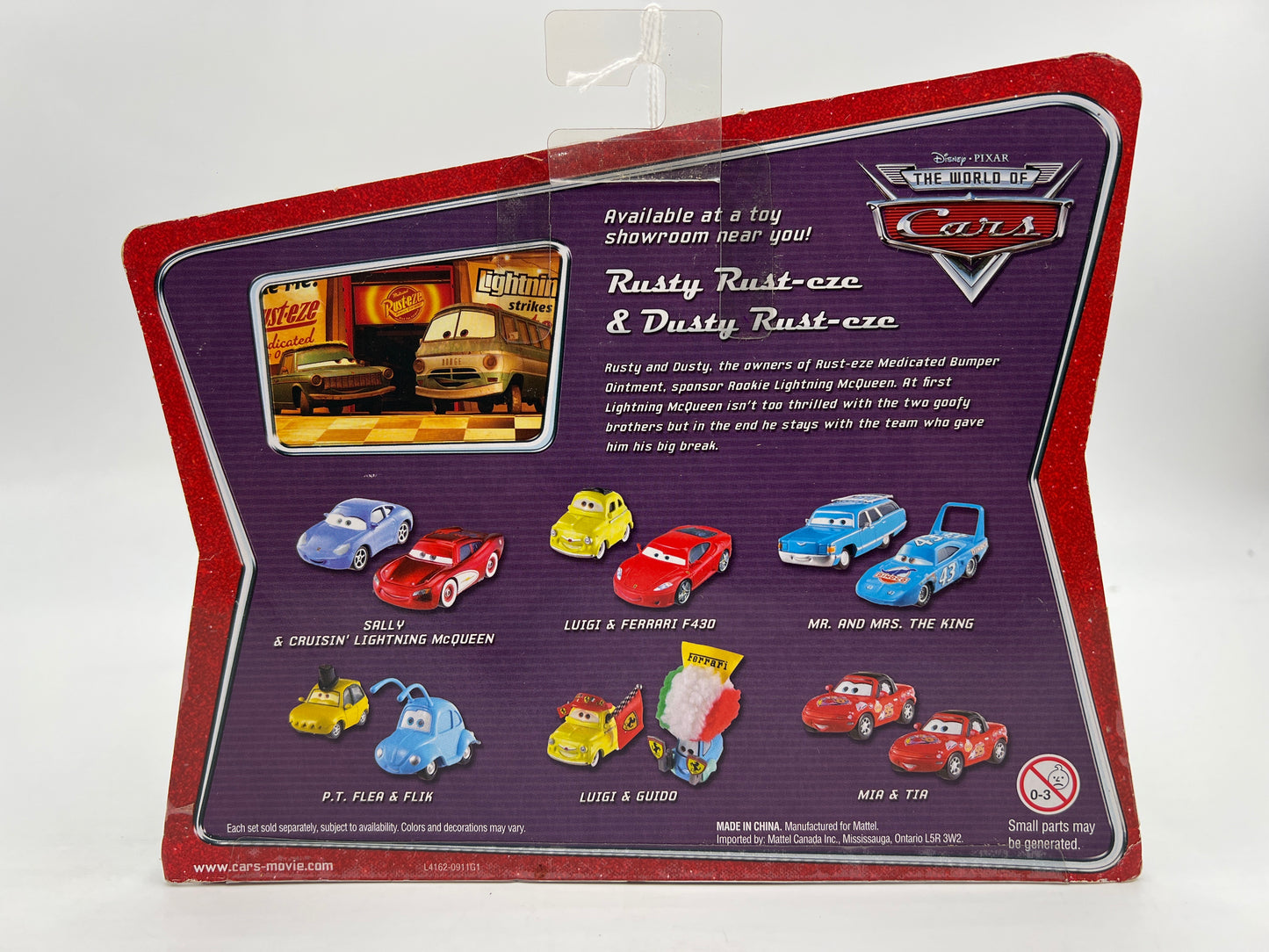 Disney Pixar The World Of Cars 2 Pack Movie Moments Rusty Rust-eze & Dusty Rust-eze