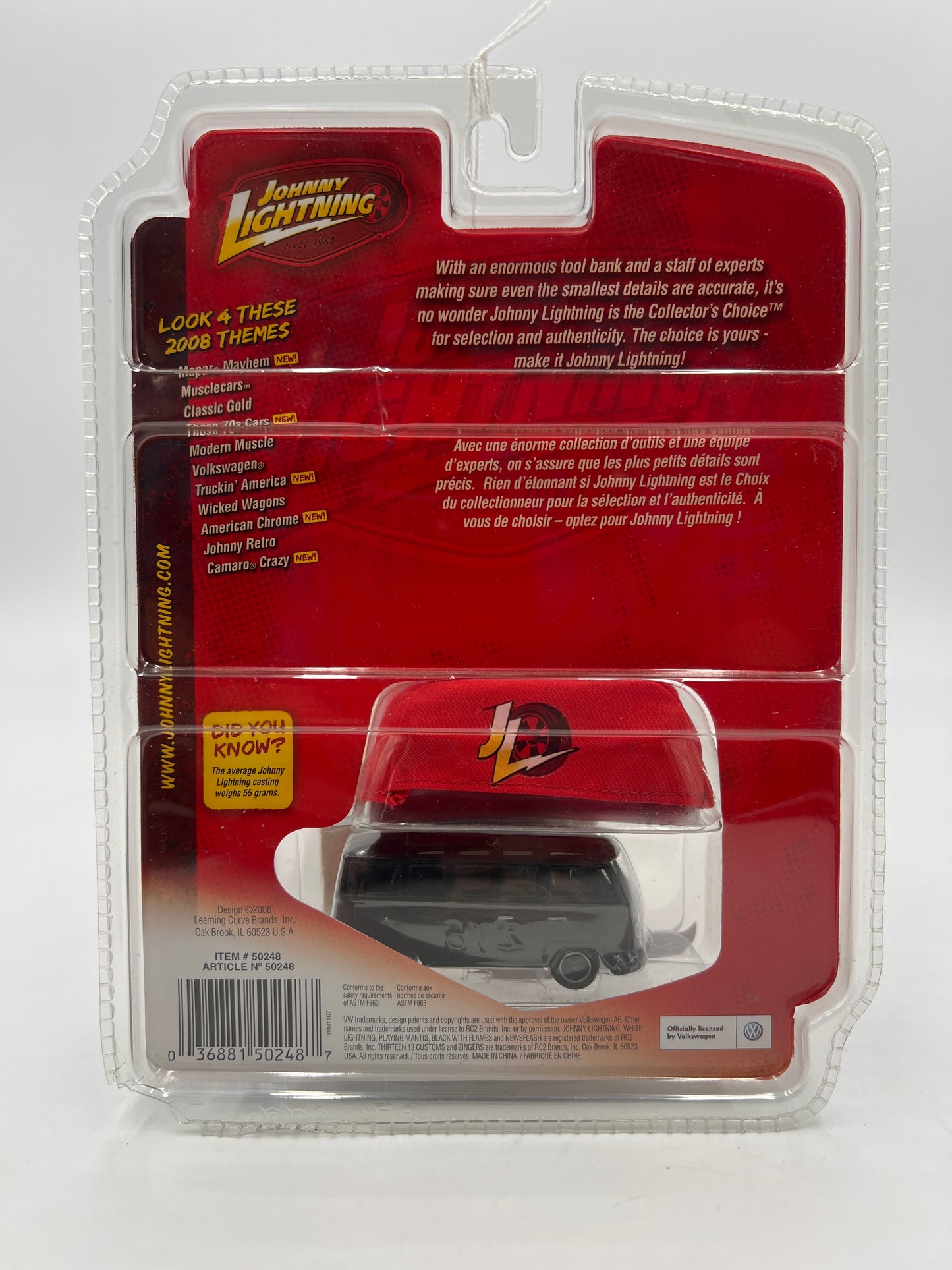 Johnny Lightning Volkswagen 1966 Samba Bus Matte Black 221F