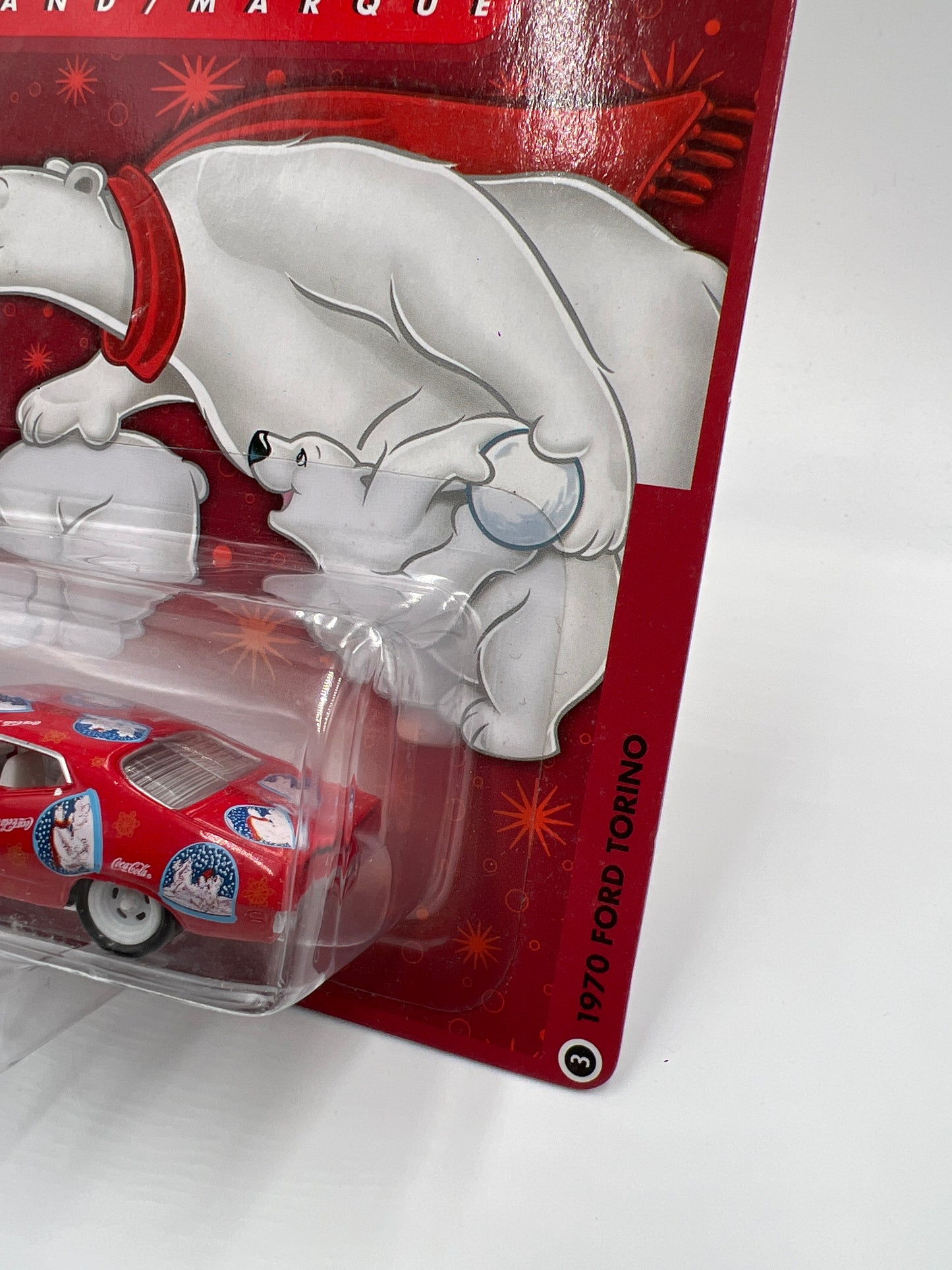 Johnny Lightning White Lightning Chase Coca Cola #3 1970 Ford Torino Red