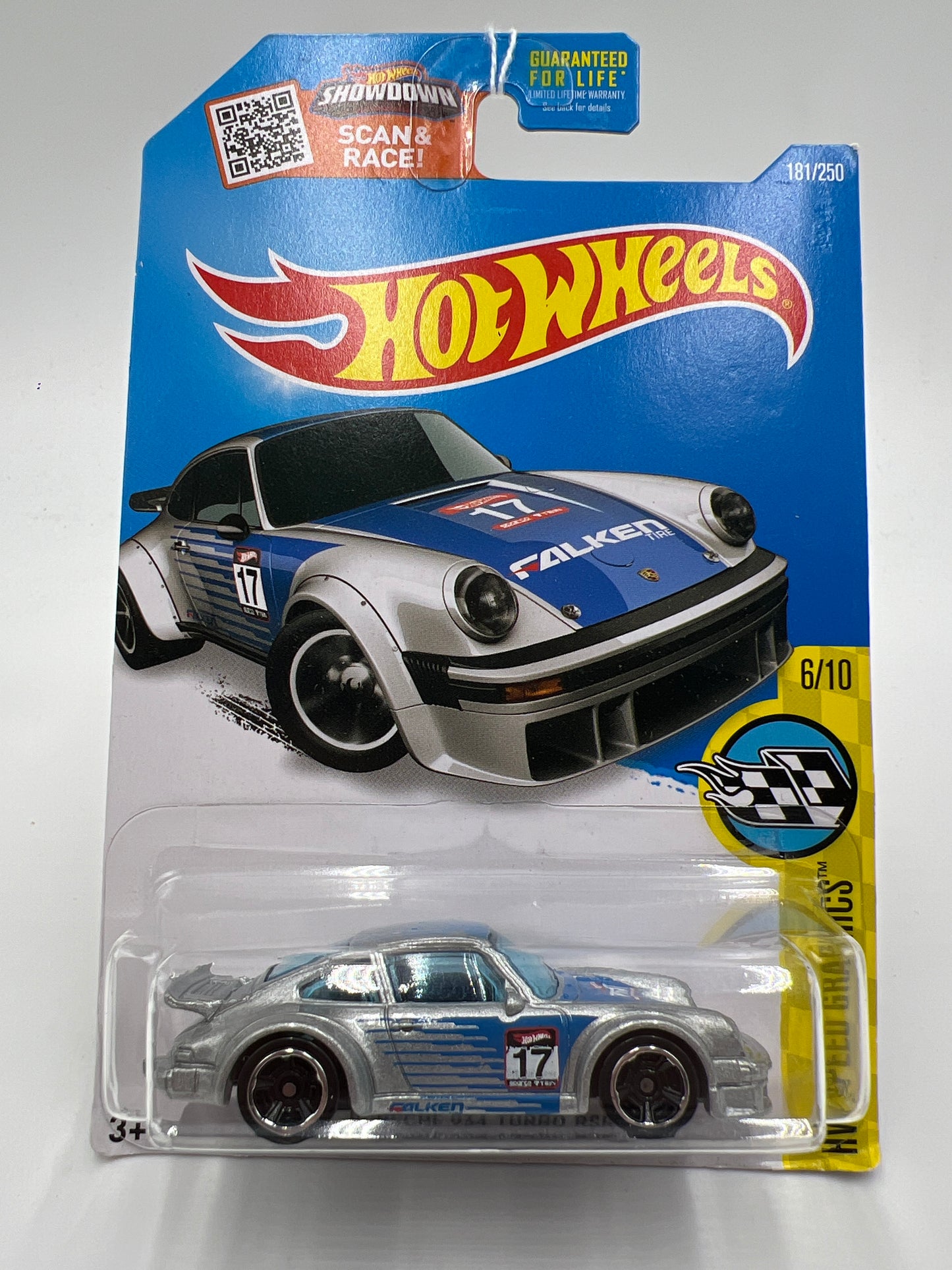 2016 Hot Wheels Speed Graphics #181 Porsche 934 Turbo RSR Silver Falken 100C