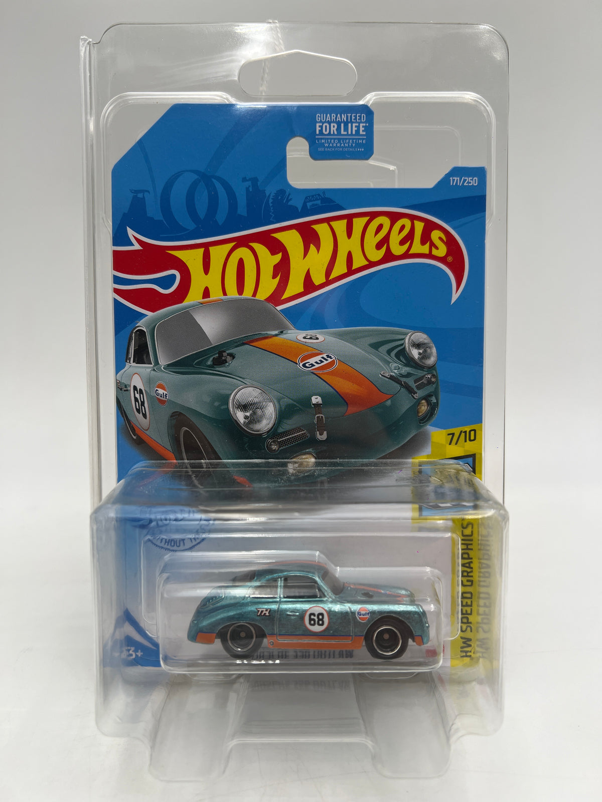 2021 Hot Wheels Super Treasure Hunt #171 Porsche 356 Outlaw Blue Gulf W/ Protector
