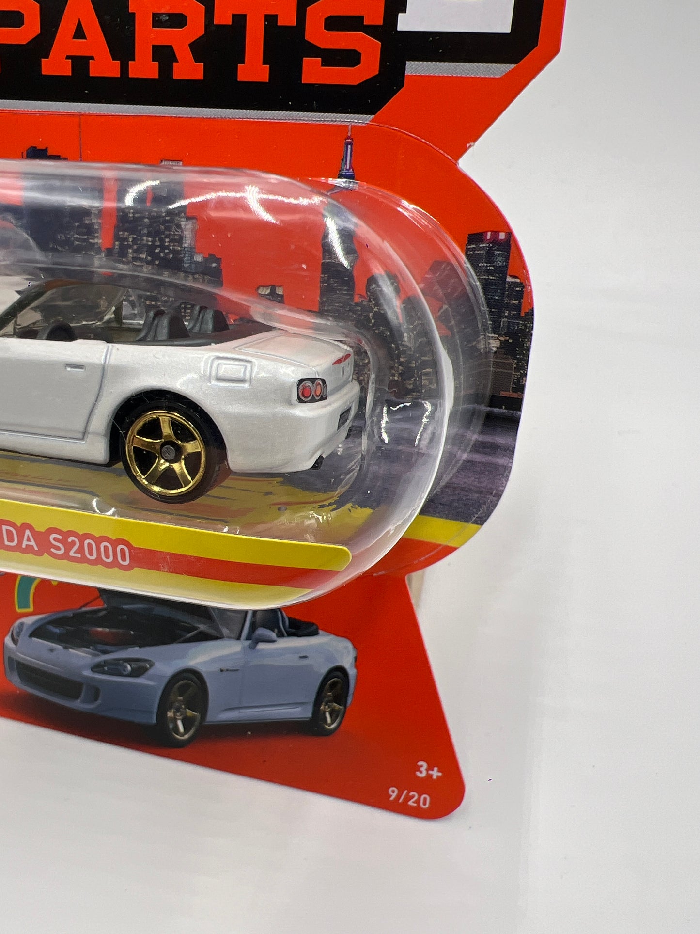 Matchbox Moving Parts #9 2004 Honda S2000 White 163F