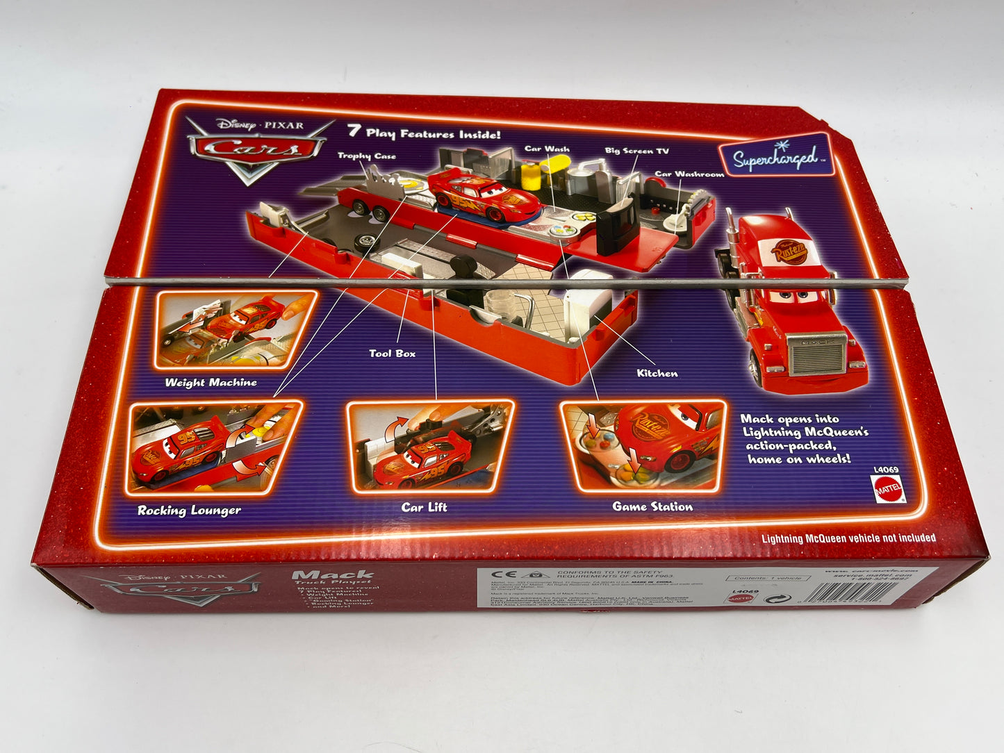 Disney Pixar Cars Supercharged Mack Truck Playset Sealed VHTF