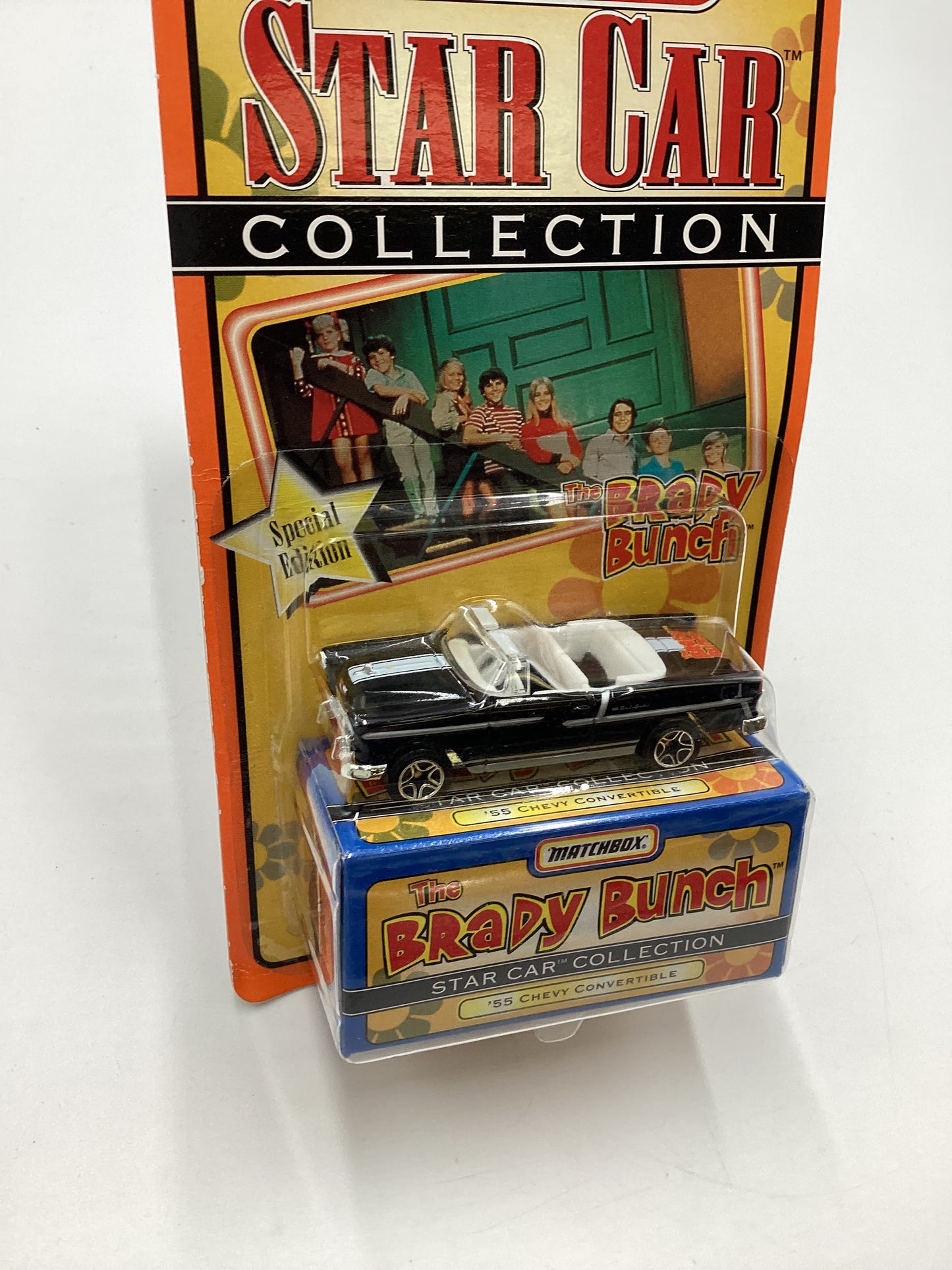 Matchbox Star Car Collection The Brady Bunch 55 Chevy Convertible Black (SR)