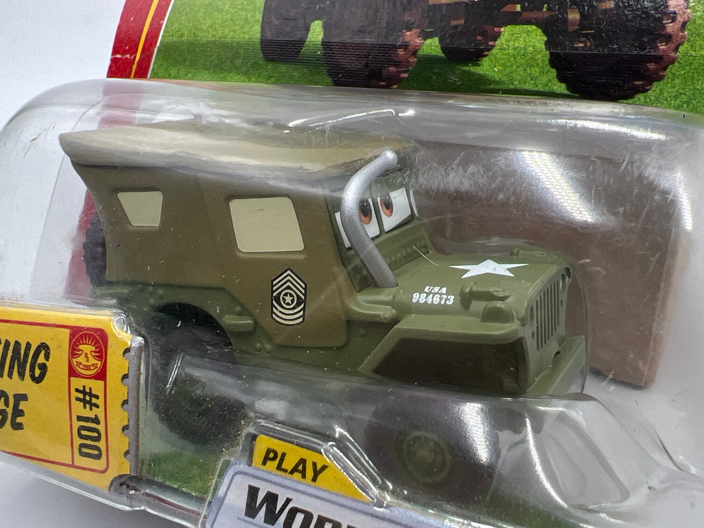Disney Pixar The World Of Cars #100 CHASE Saluting Sarge