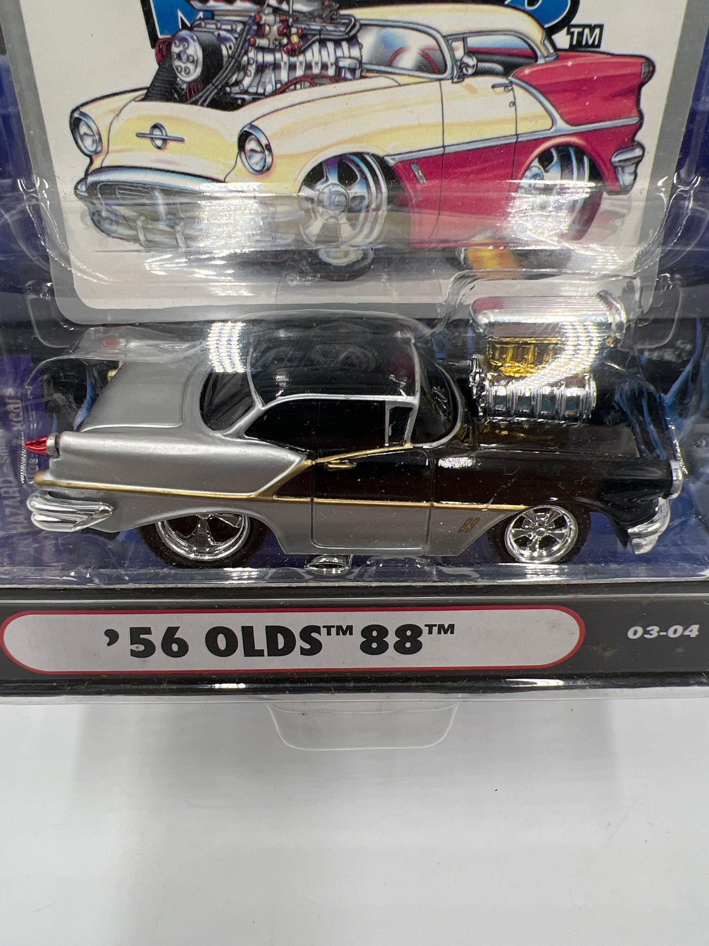 Muscle Machines 56 Olds 88 Black/Silver 03-04 222E