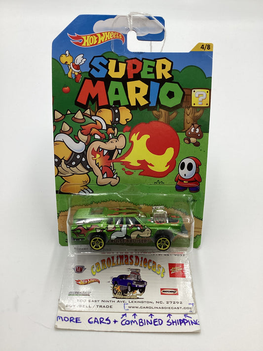 2016 Hot Wheels Super Mario #4 Cruise Bruiser Green Mario 157A