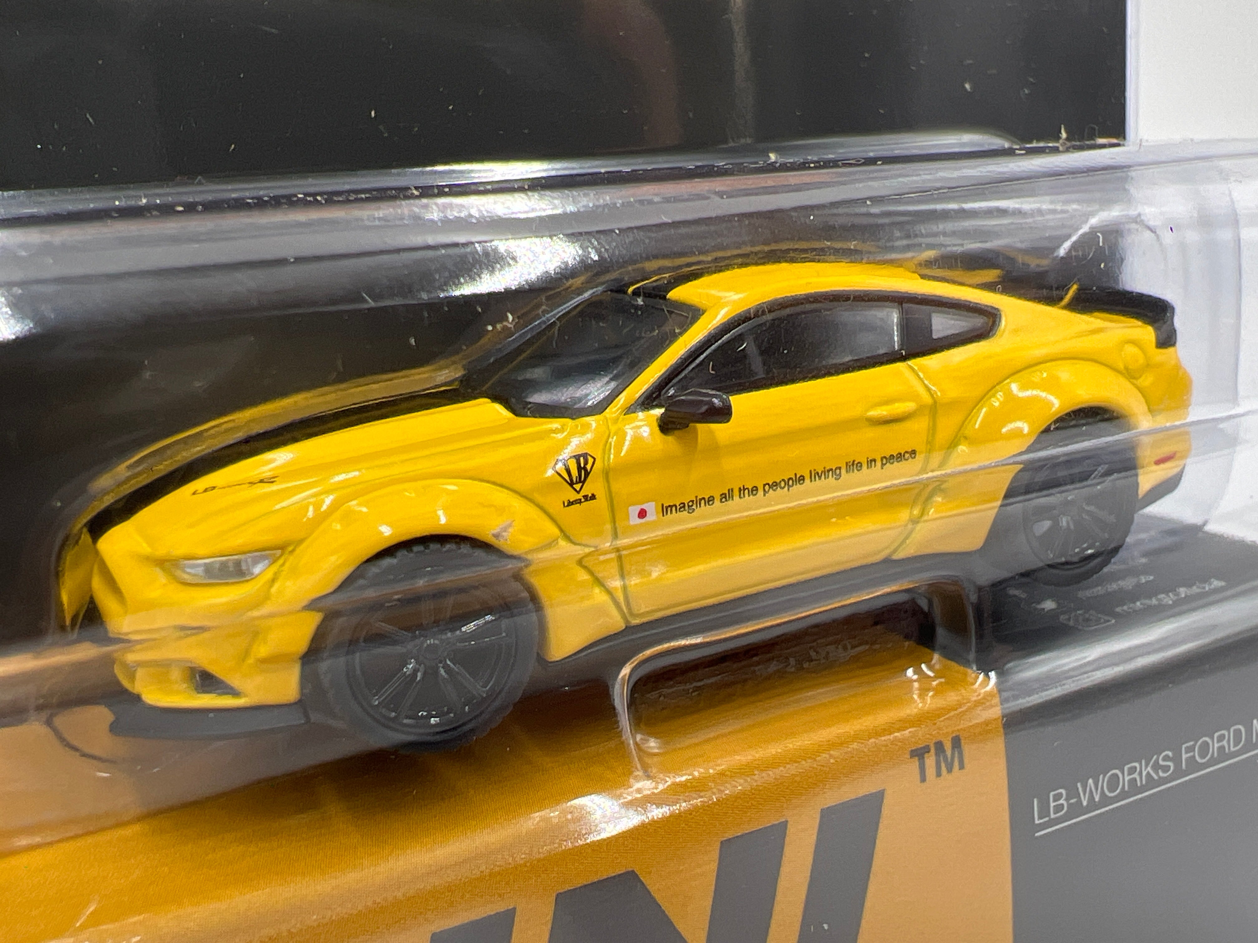 Mini GT #1077 LB-Works Ford Mustang IMSA Triple Yellow 236G