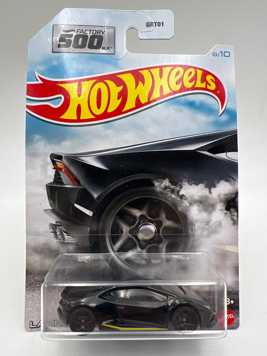 Hot Wheels Factory 500 HP #8 Lamborghini Huracan LP610-4 Black