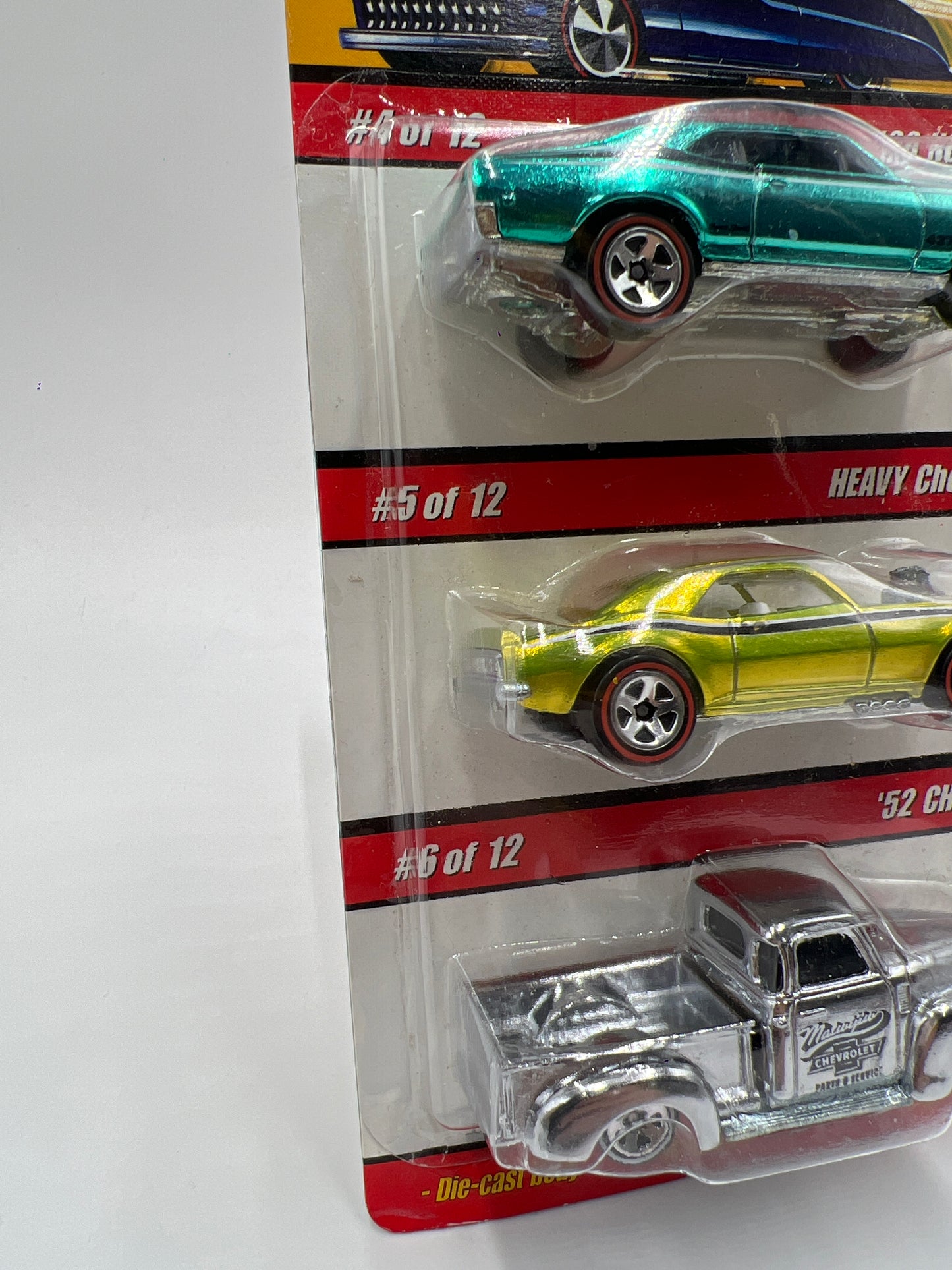 Hot Wheels Classics Series 3 Walgreens Exclusive #4-6 68 Nova/Heavy Chevy/52 Chevy Reglued Blister