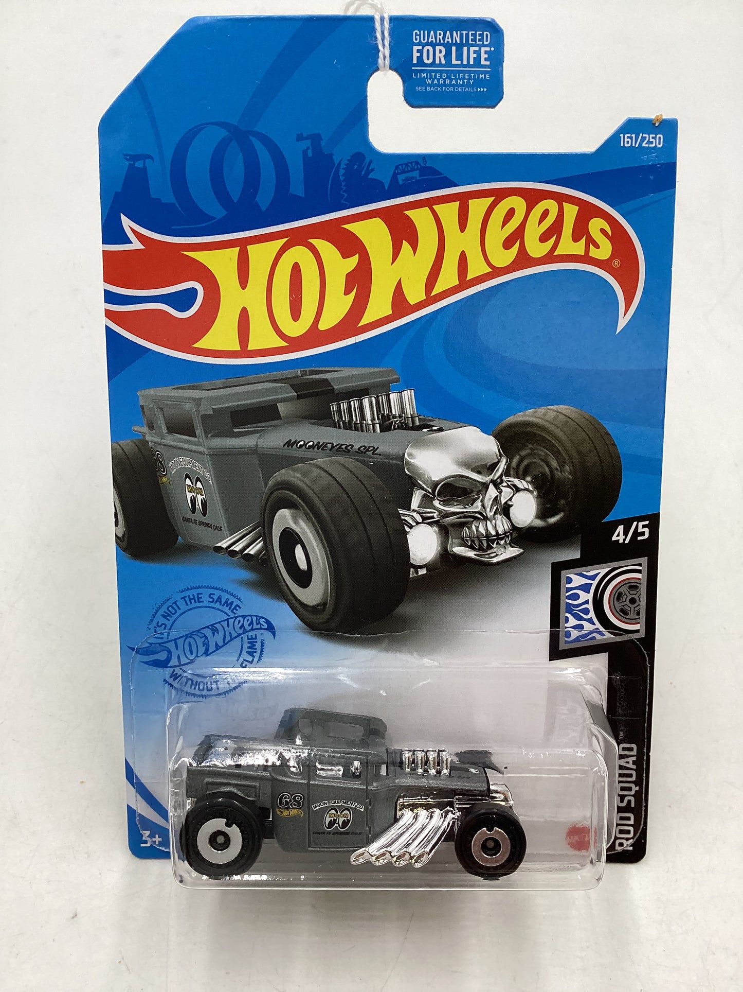 2021 Hot Wheels #161 Bone Shaker Gray Mooneyes 57A