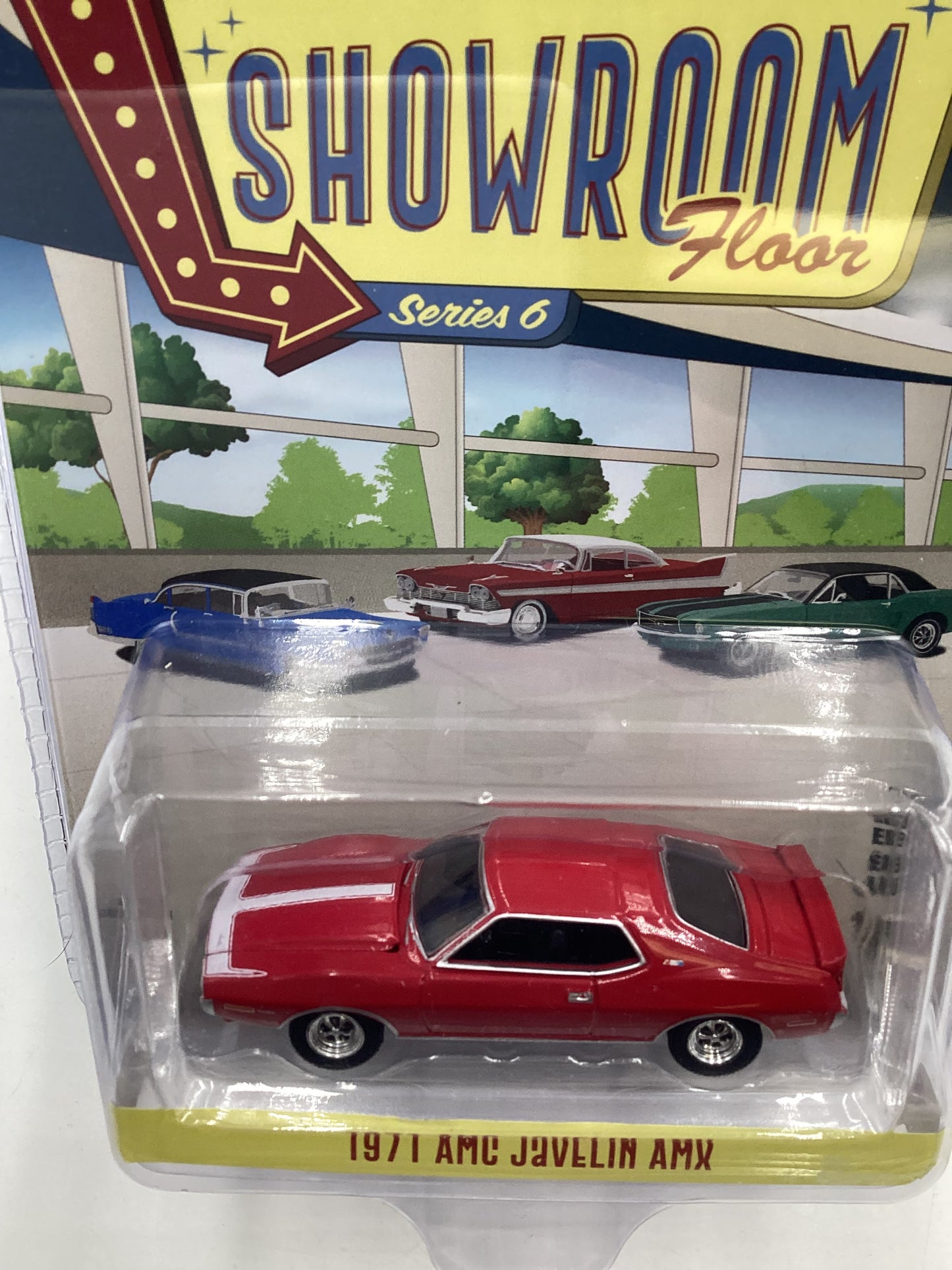 Greenlight GL Showroom Floor Series 6 1971 AMC Javelin AMX Red 178A