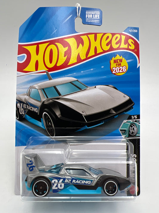 2026 Hot Wheels H Case #47 High-Tail Chaser Silver