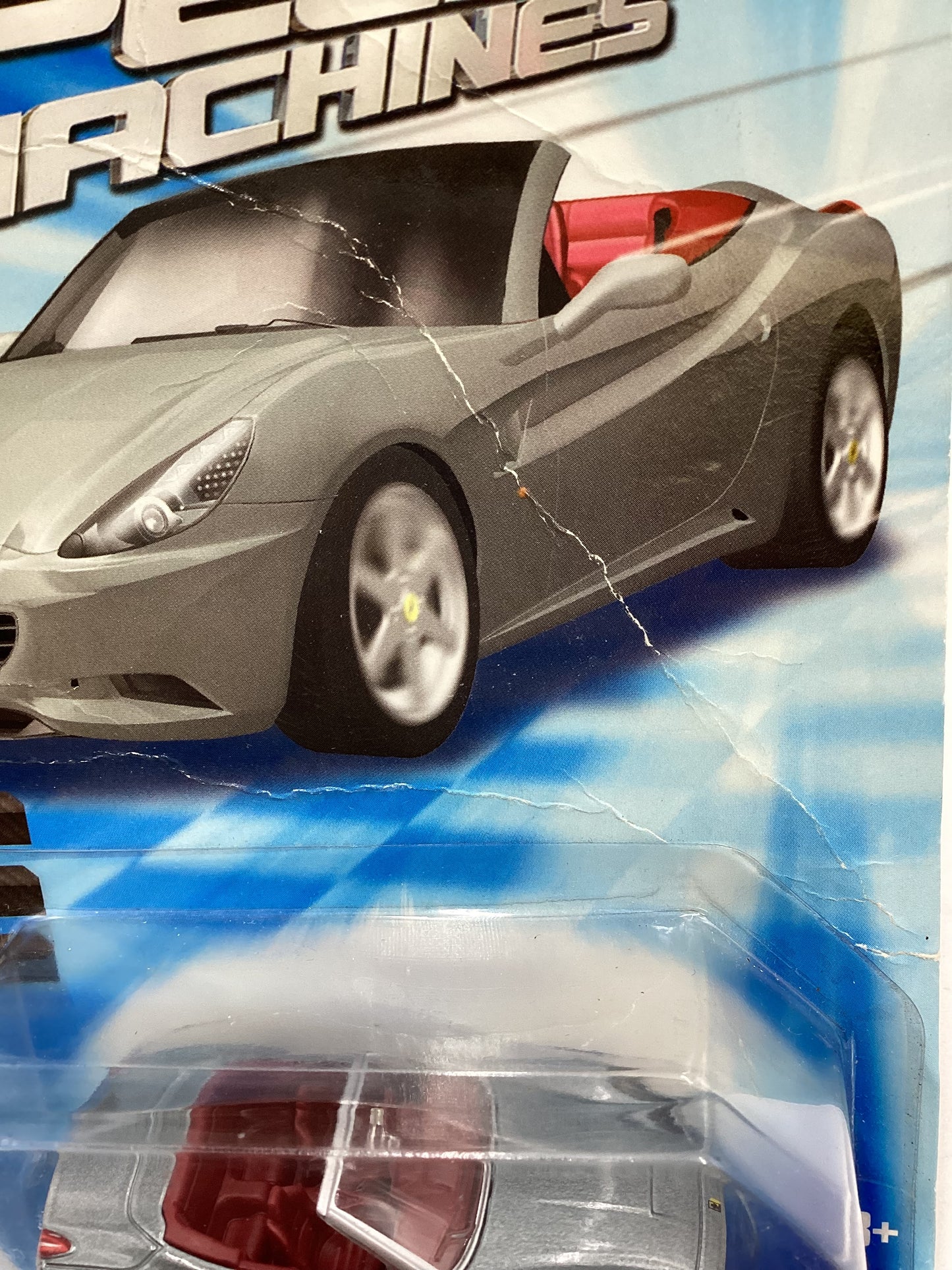 Hot wheels Speed Machines Ferrari California Gray *Bad Card*