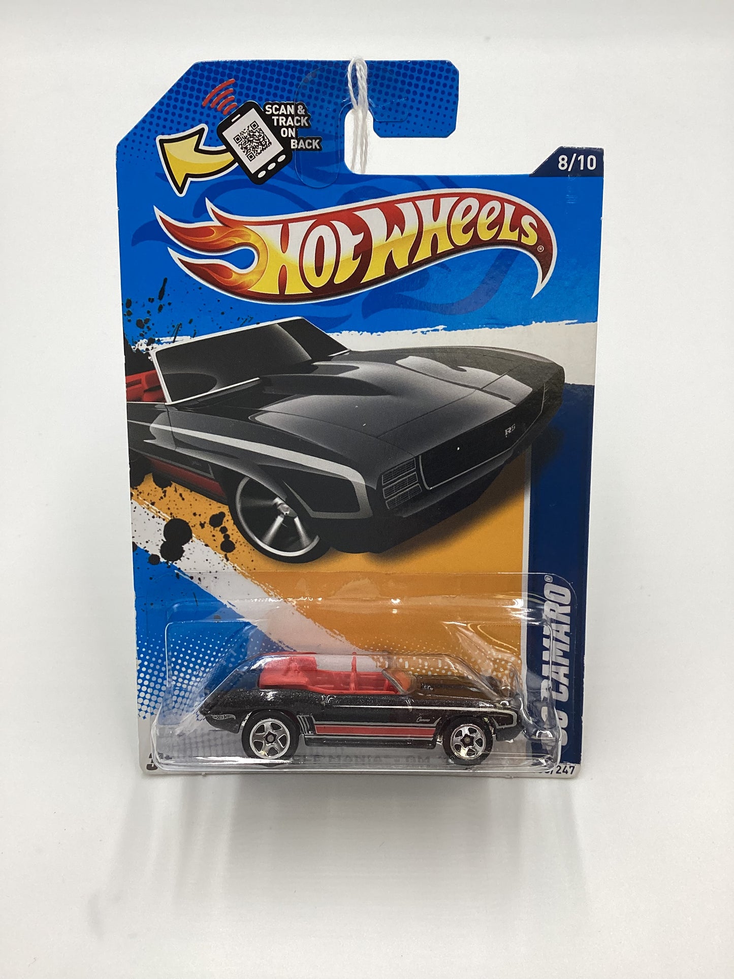 2012 Hot Wheels #108 69 Camaro Black