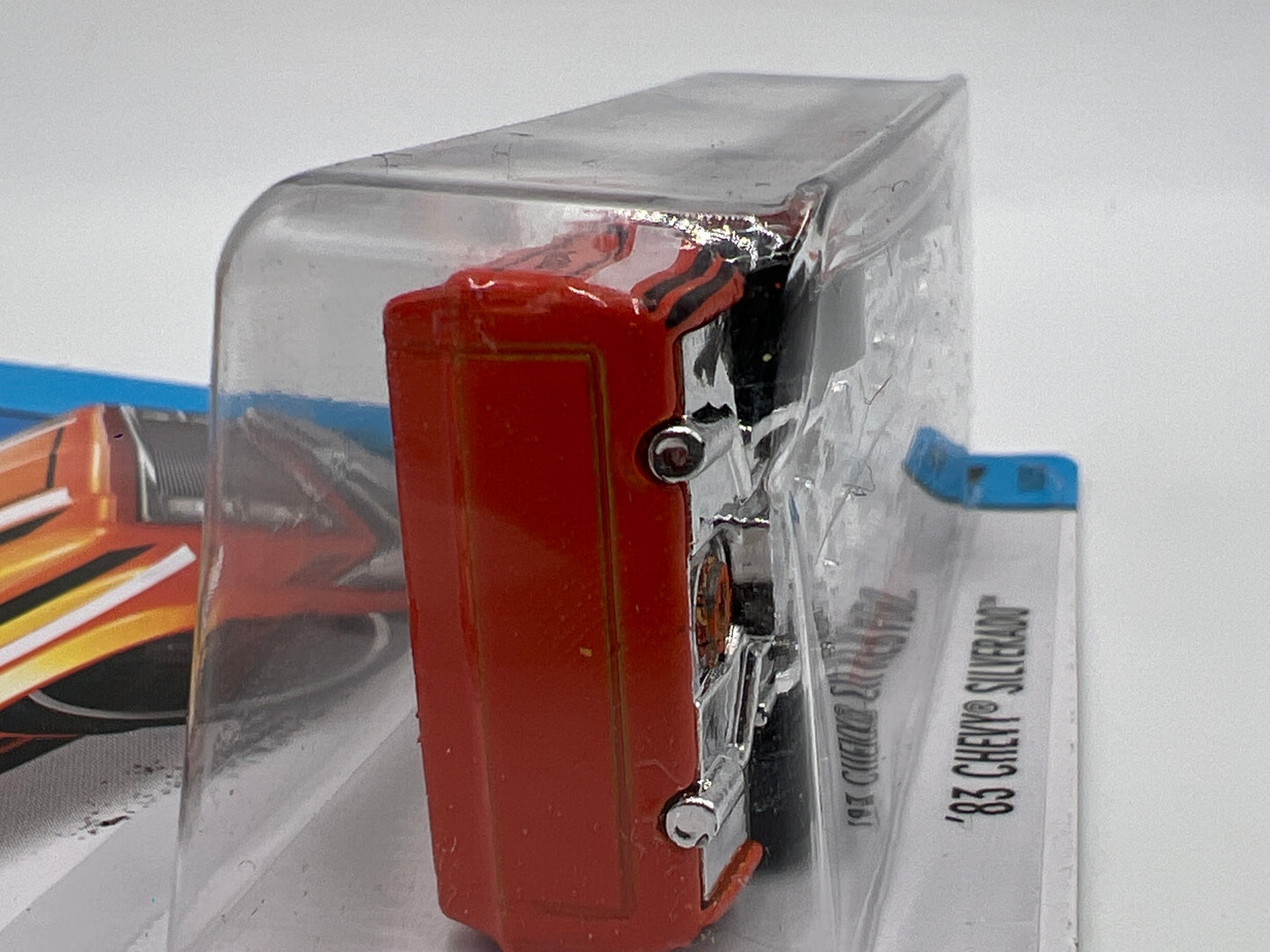 2015 Hot Wheels City #16 83 Chevy Silverado Fram Orange W/Protector 2