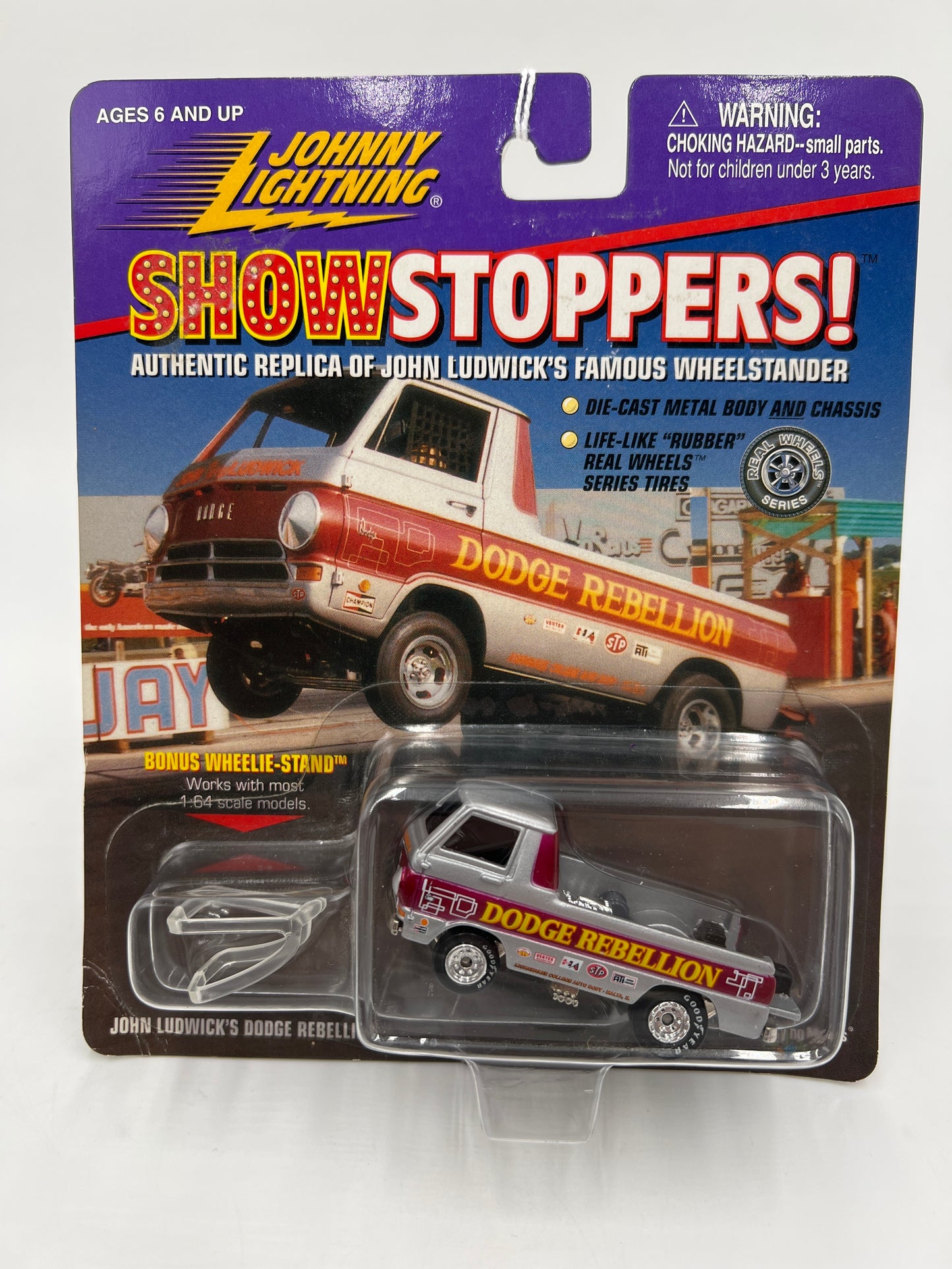 Johnny Lightning Show Stoppers John Ludwicks Dodge Rebellion Silver 231F