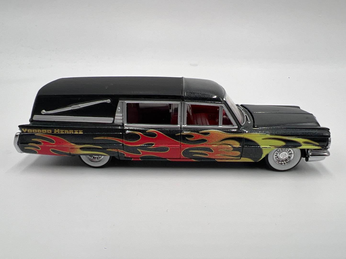 Hot Wheels Collectibles 1/64 VooDoo Highway 1960 Fleetwood Hearse Black Loose