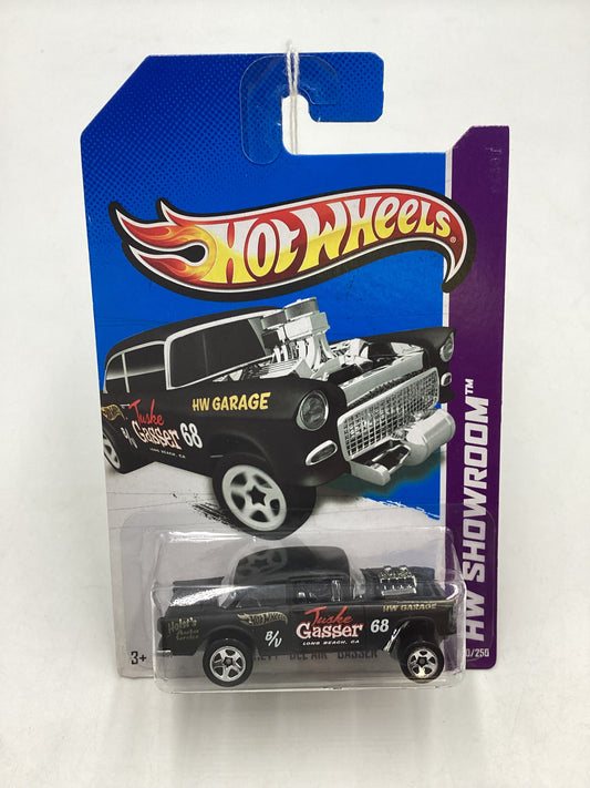 2013 Hot Wheels #190 55 Chevy Bel Air Gasser Black 10A