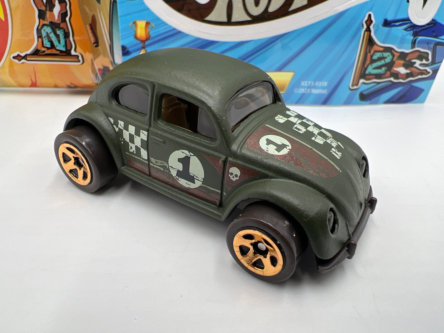 2025 Hot Wheels Mystery Models Series 2 #1 CHASE Volkswagen Beetle Dark Green