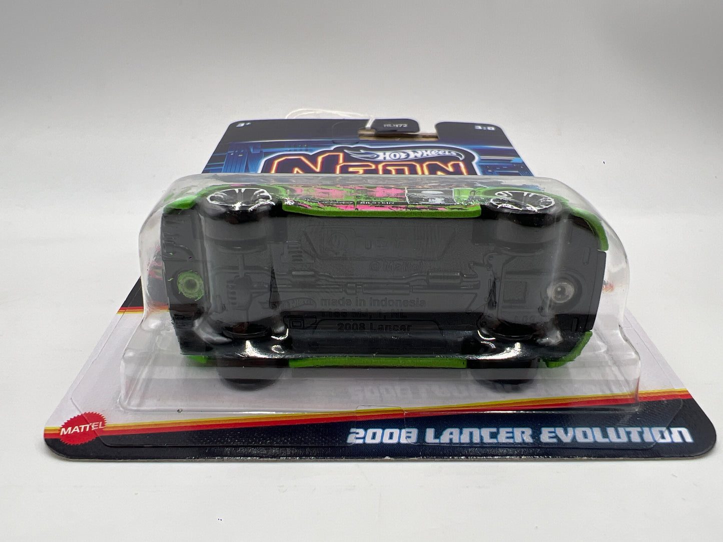 2025 Hot Wheels Neon Speeders #3 2008 Lancer Evolution Green 160E