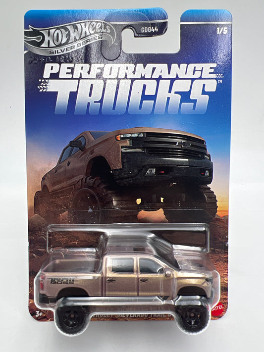 2026 Hot Wheels Performance Trucks #1 2019 Chevrolet Silverado Trail Boss LT Brown 167B