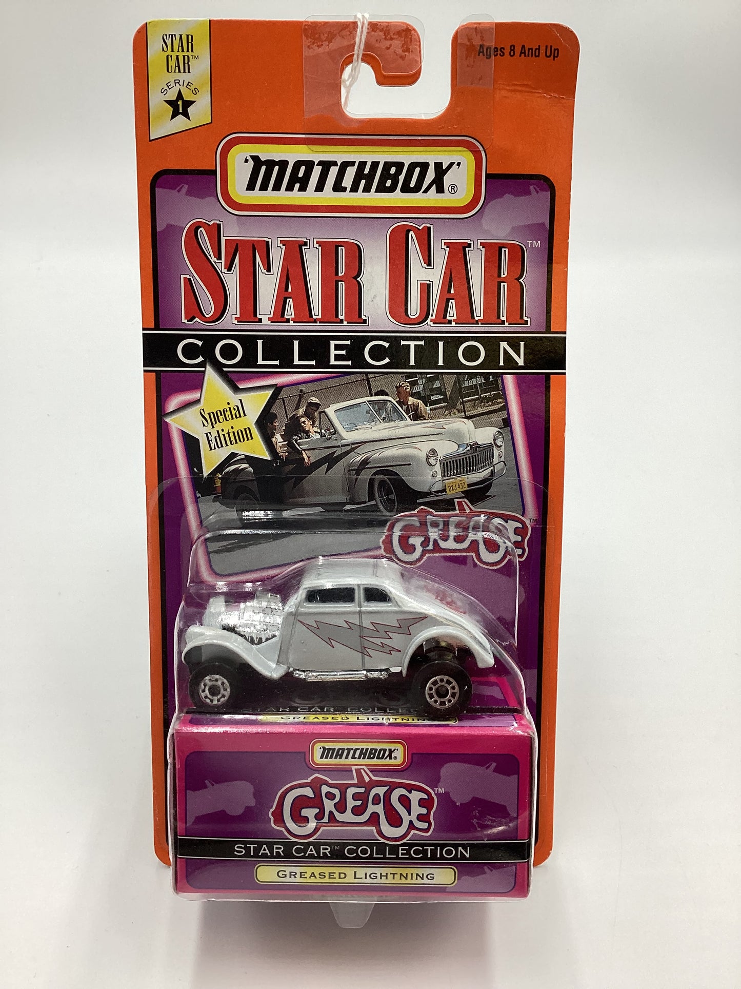 1997 Matchbox Star Car Collection Grease Greased Lightning White 208H