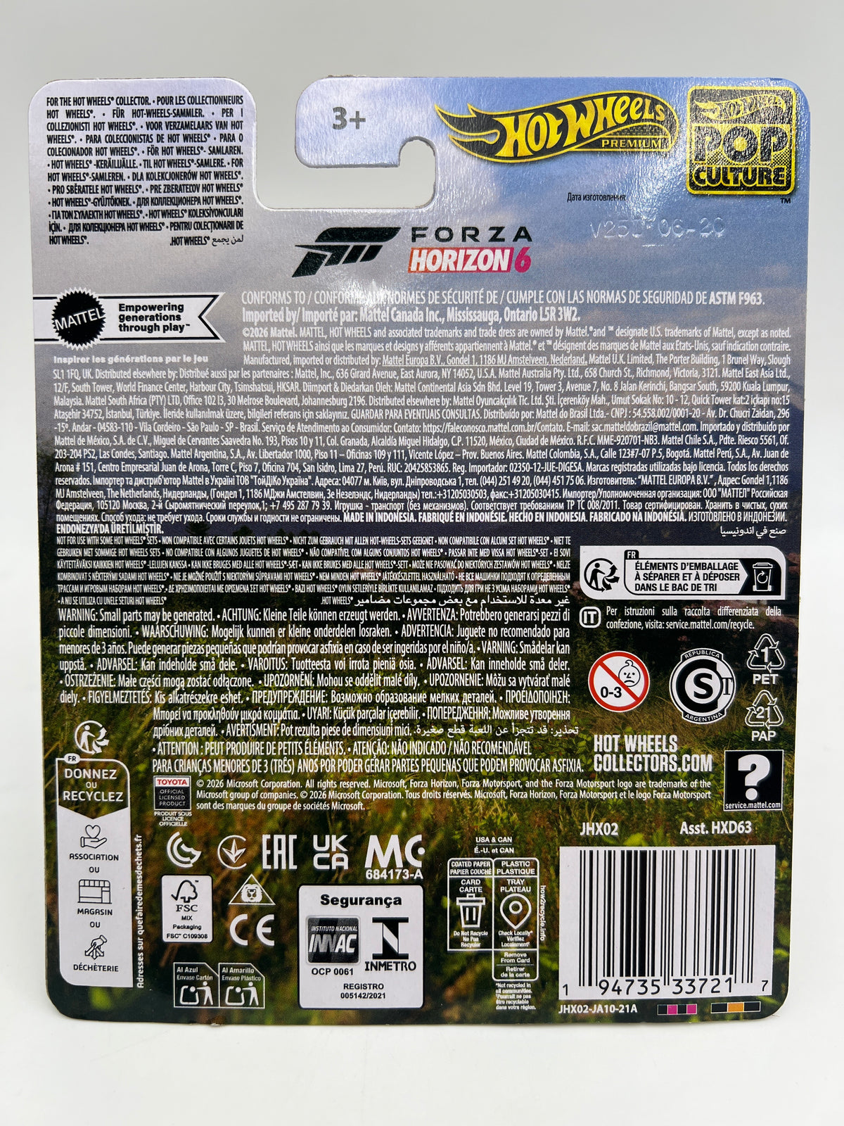 2026 Hot Wheels Premium Pop Culture Forza Horizon 6 24 Toyota Land Cruiser Blue