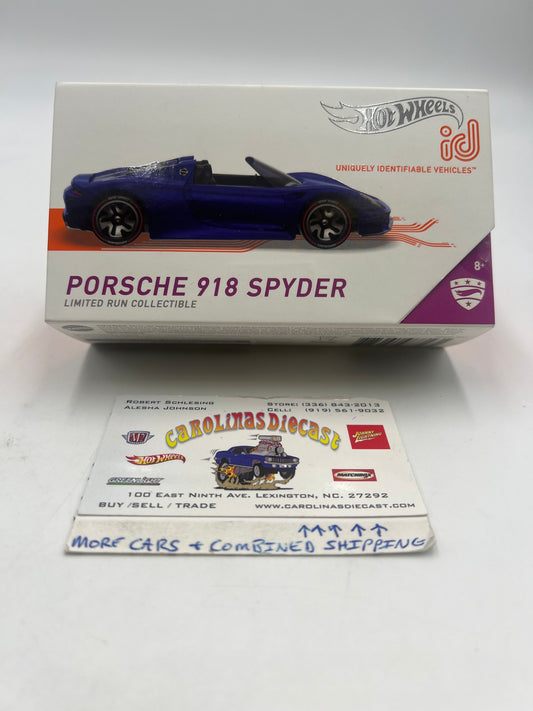 Hot Wheels iD Porsche 918 Spyder Blue Series 2 Sealed